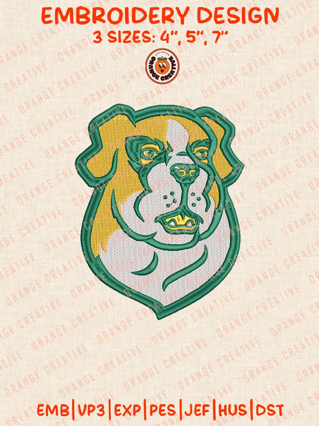 NCAA Siena Saints Mascot Embroidery Design, NCAA Logo Embroidery Design, Machine Embroidery Design File, 4 Sizes, Digital Download