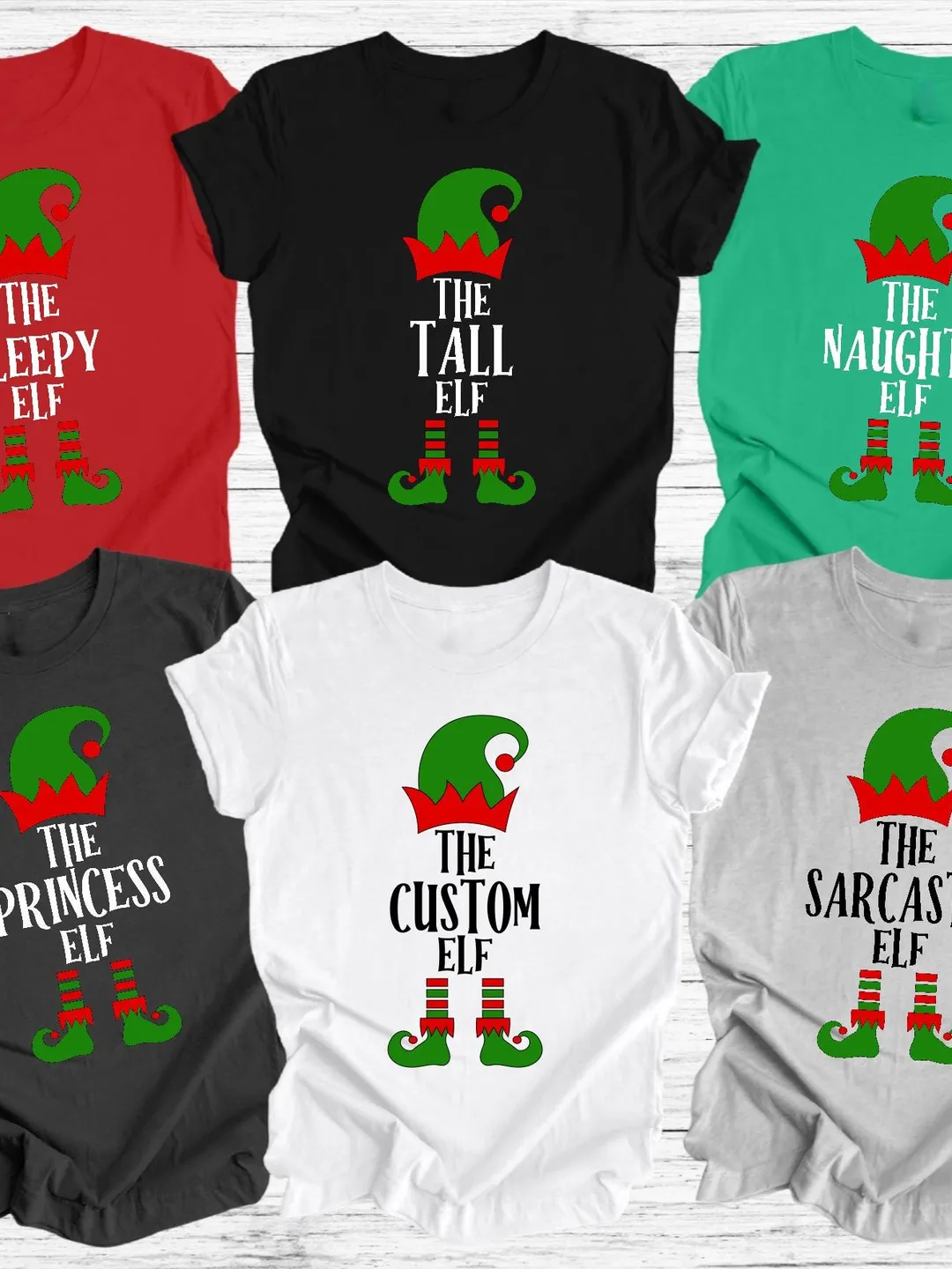 Custom The Elf T-Shirt, Custom Elf Shirt, Christmas Family Matching, Funny Christmas Shirt, Christmas Elf T Shirt, Christmas Family Matching