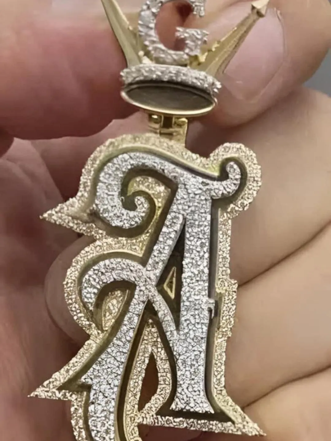 Pendants With Letters Custom A Letter Pendant in Silver, Round Diamond, Personalized Initial ...