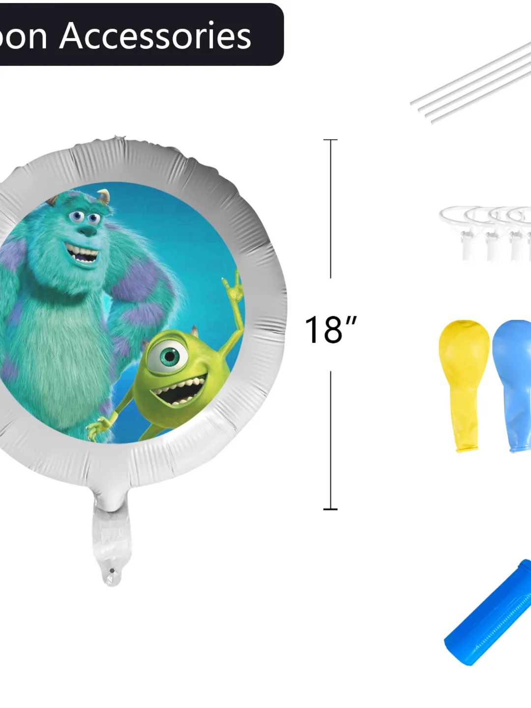 Monsters Inc Foil Balloon