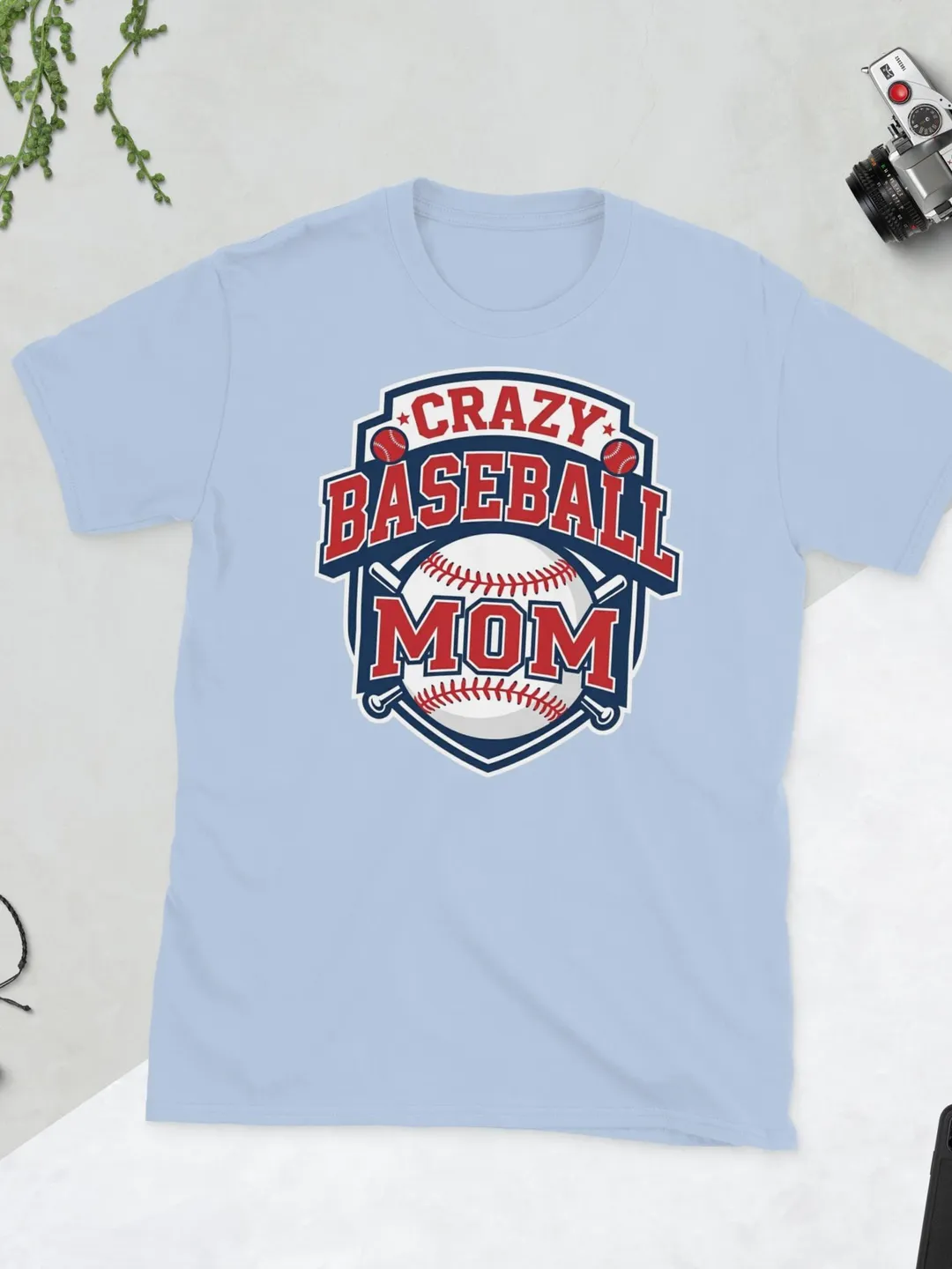 Proud Sports Mom Shirt - Game Day Graphic Tee - Athletic Style Motherhood Gift - Retro Team Spirit Apparel - Bold Red White and Blue