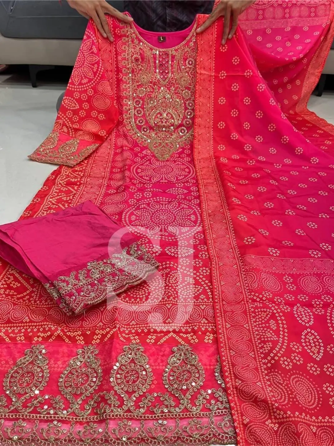 Indian Bollywood Partywear Kurta Palazzo Dupatta Set Pakistani Designer Salwar Kameez Readymade Suit, Festival Wedding Salwar Suit, 3Pc Set