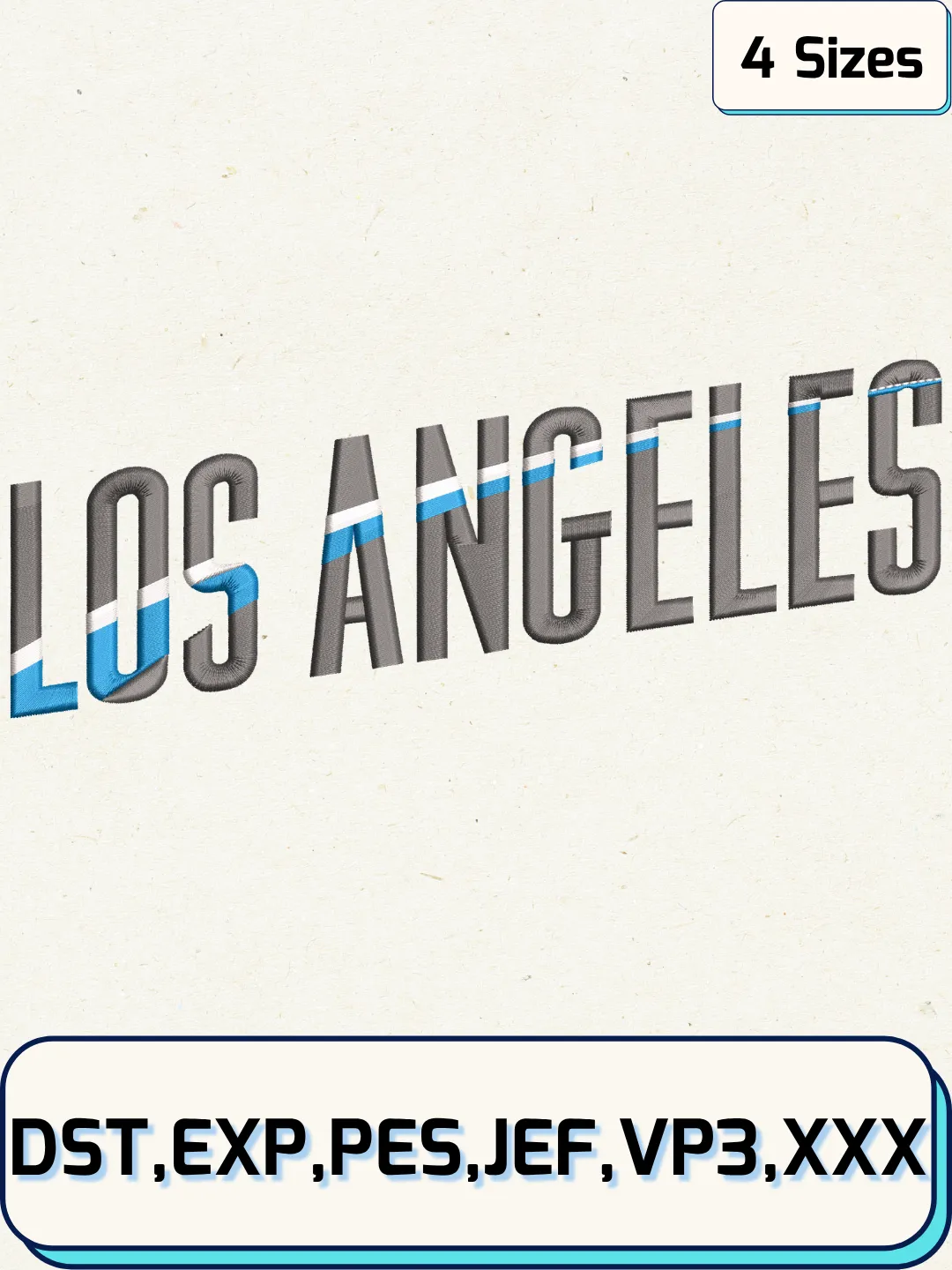 Dodgers Baseball Embroidery Design – Machine Embroidery File-  4 Sizes