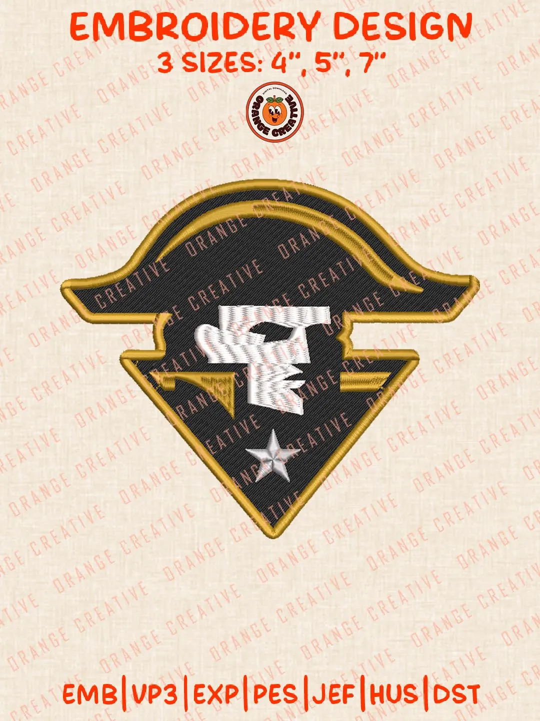 Vanderbilt Commodores NCAA Logos Embroidery Design Files, NCAA Logos Embroidery Designs, Machine Embroidery Files, 4 Sizes, Custom Sizes, Instant Download