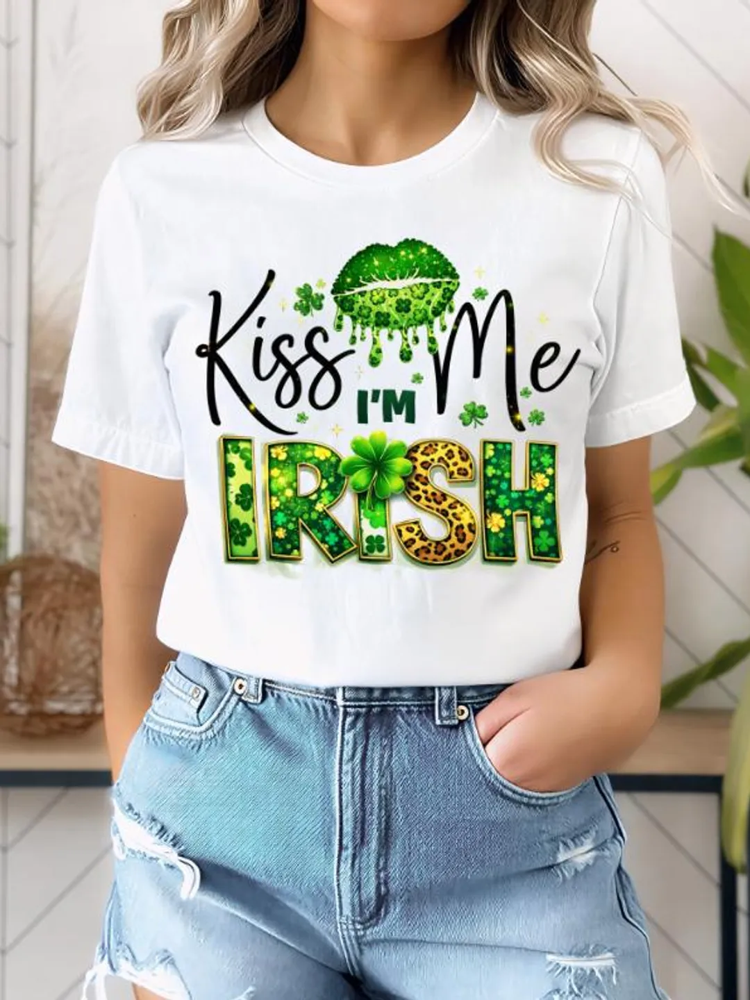 Kiss Me I'm Irish T-Shirt – St Patrick's Day Shamrock Outfit
