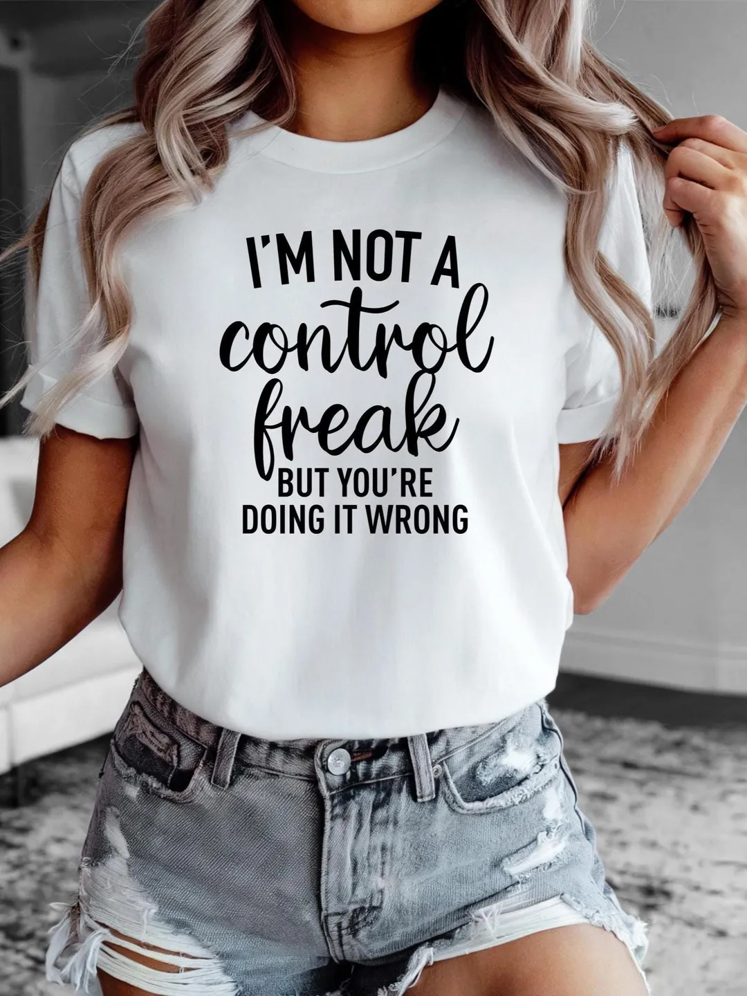 Control Freak T-Shirt: Funny Mom Graphic Tee