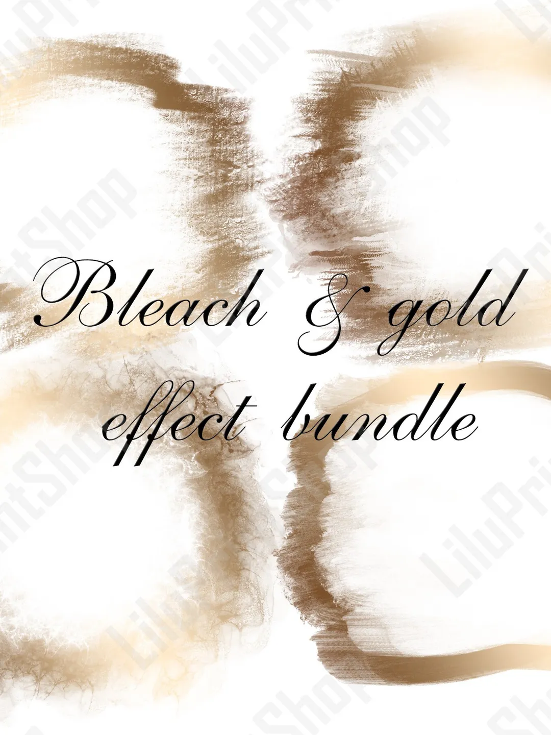 Bleach effect bundle PNG, Bleach and gold overlay clipart, Bleached ...