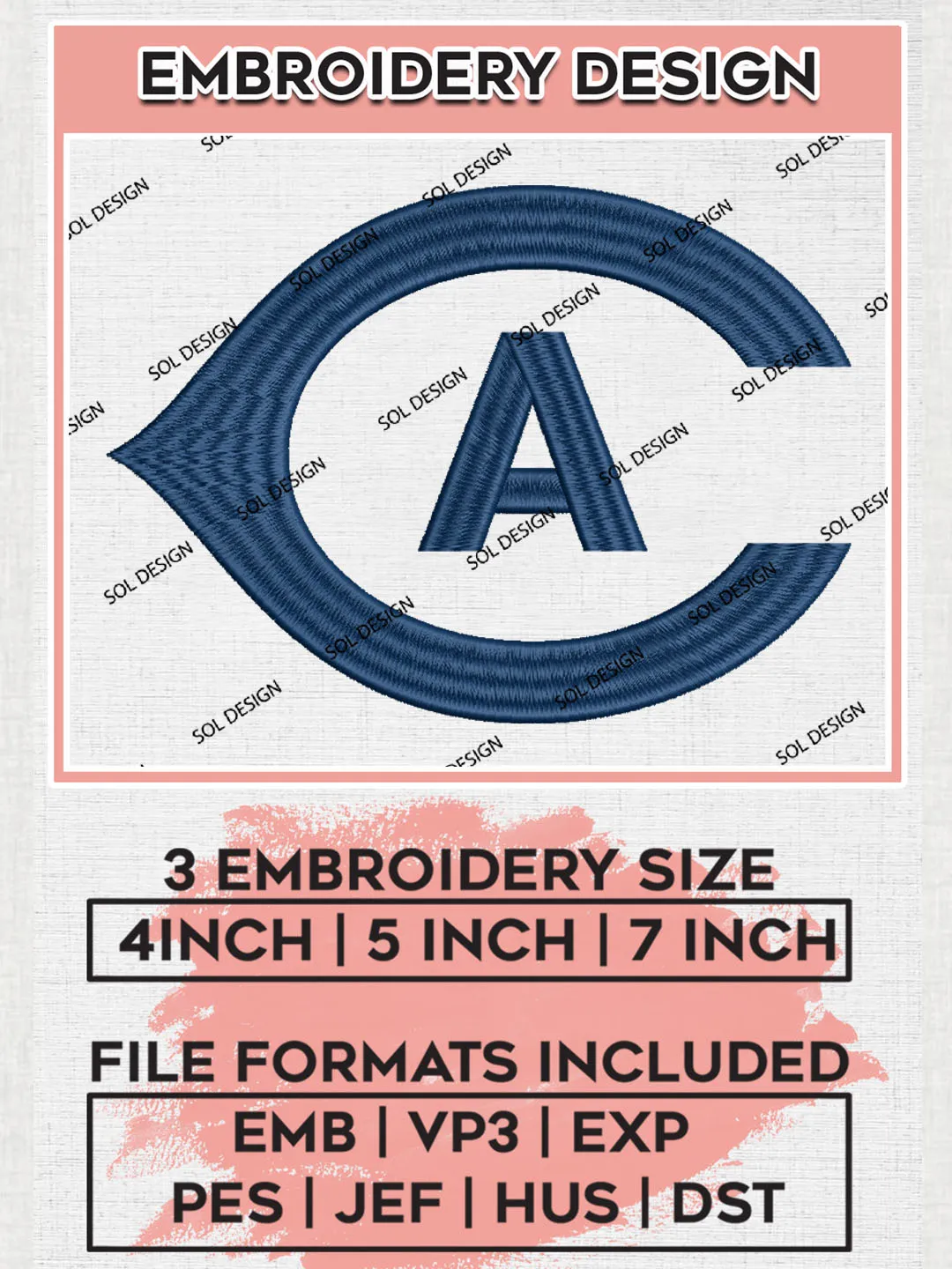 UC Davis Aggies NCAA Football Team Logo Embroidery Design Files, NCAA UC Davis Aggies Machine Embroidery, NCAA Teams, Game Day, 3 sizes, NCAA Machine embroidery designs, Digital Download