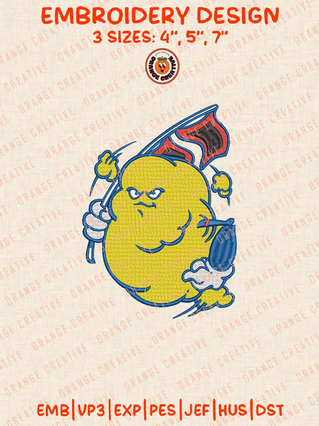 Tulsa Golden Hurricane Logo Embroidery Design Files, NCAA Logos Embroidery Designs, NCAA Machine Embroidery Files, 3 Sizes, Custom Sizes, Instant Download