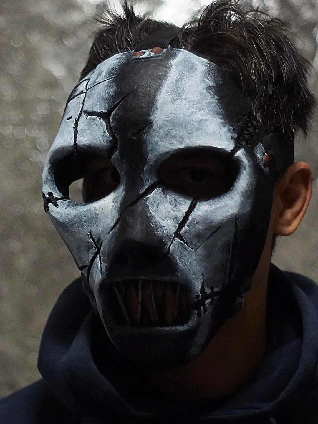 Paul Grey mask Latest mask Hard Rock Halloween mask Scary Handmade The Pig mask bassist Heavy metal mask