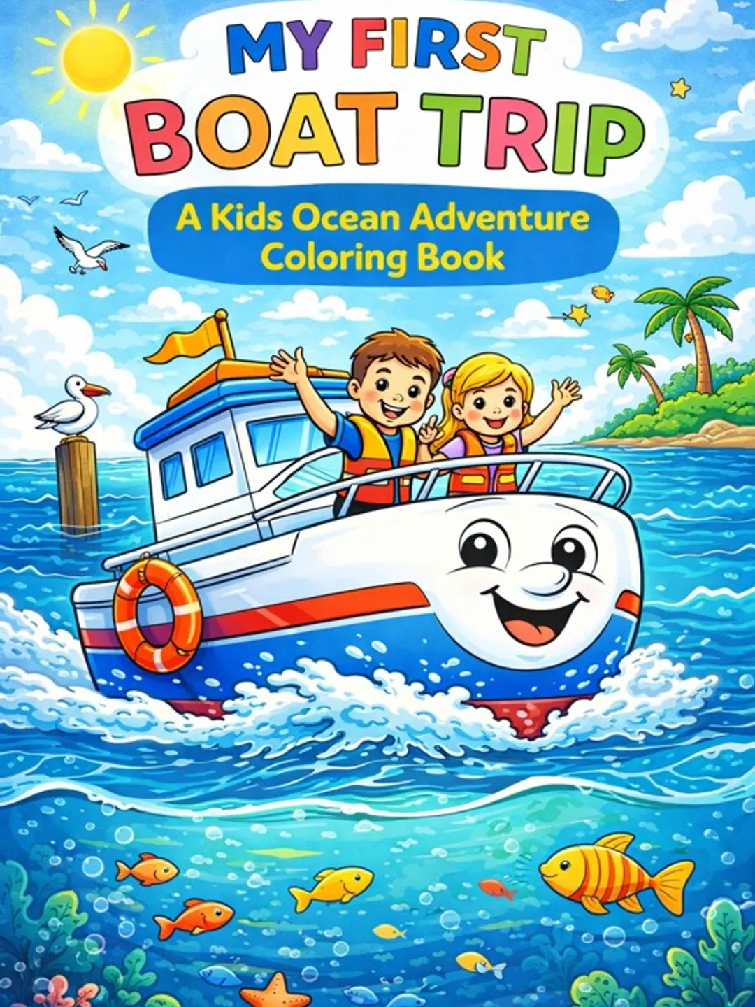 My First Train Rise My First Train Ride: A Kids Train Adventure Coloring Book