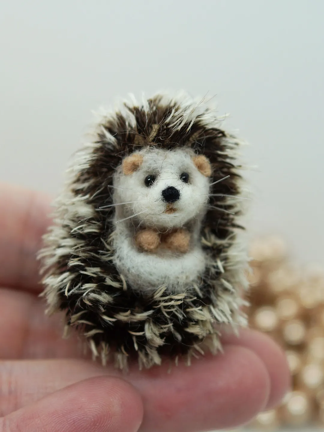 Horatio the hedgehog, miniature needle felted animal, ships from the US