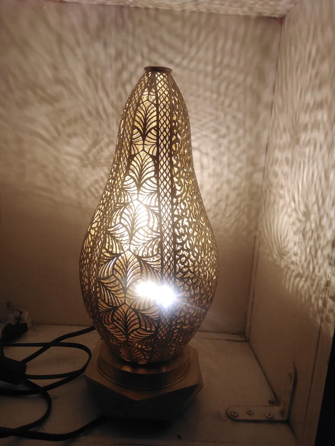 Bedside Lamps Silver Moroccan Table Lamp Handmade Moroccan Brass Bedside Copper Table Metal Artisanal  Lighting