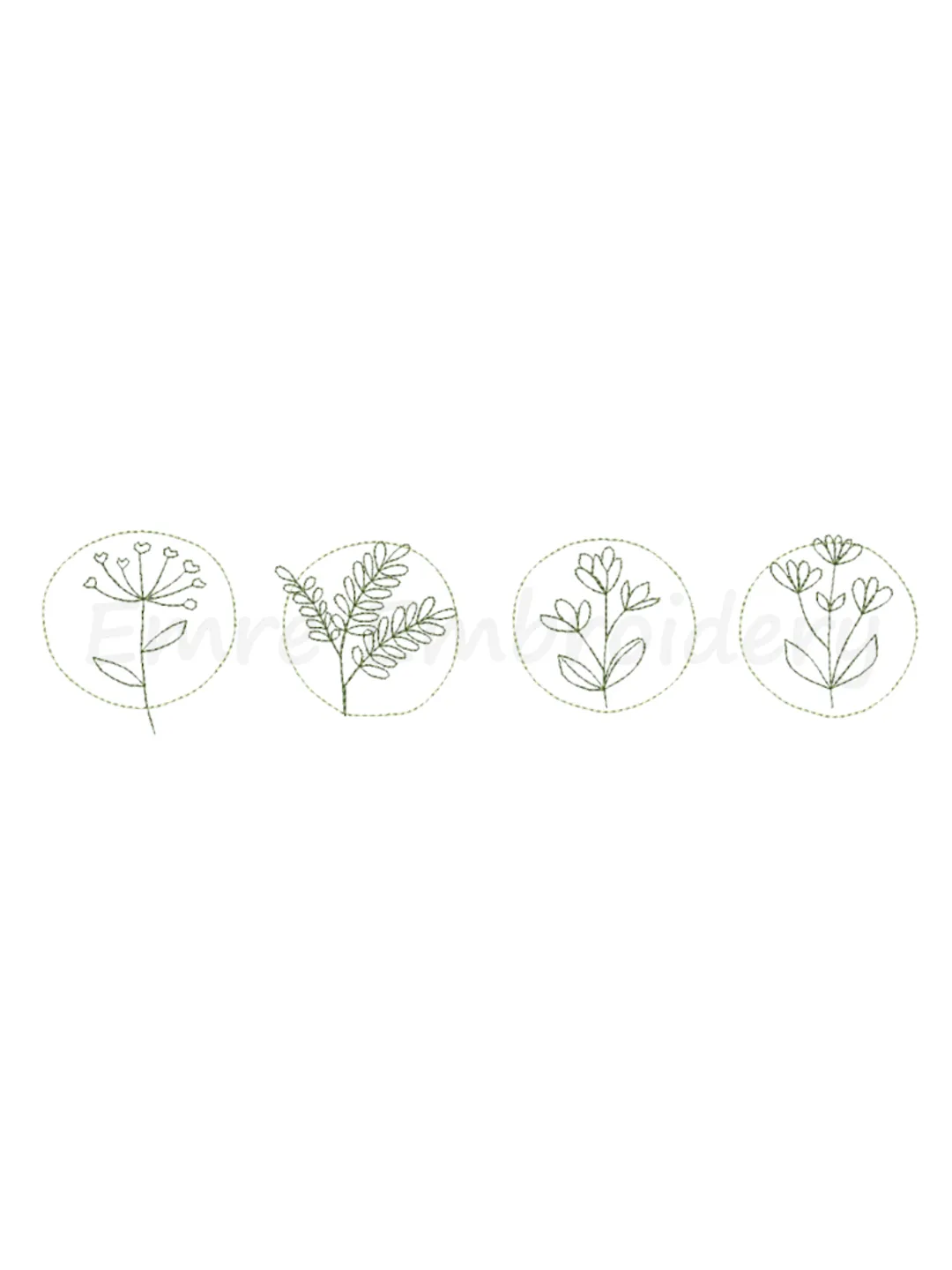 Spring Flower Embroidery Design, Machine Embroidery Design, 6 Sizes, Instant Download