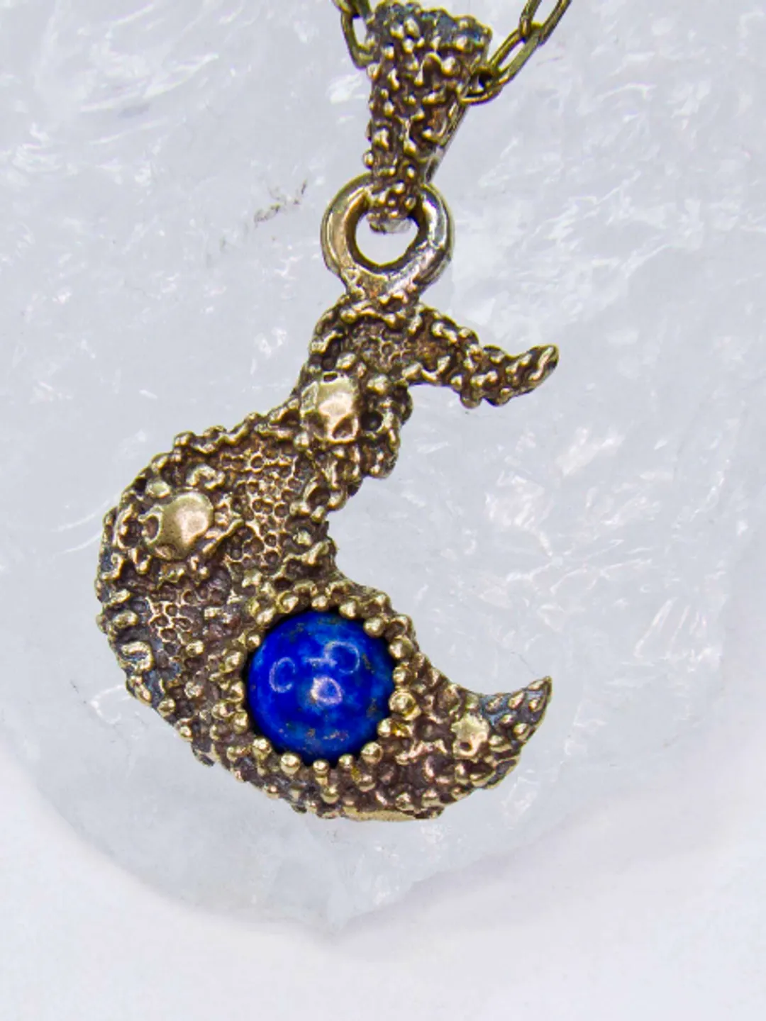 Handcrafted Tzeentch Symbol Pendant (Solid Brass)