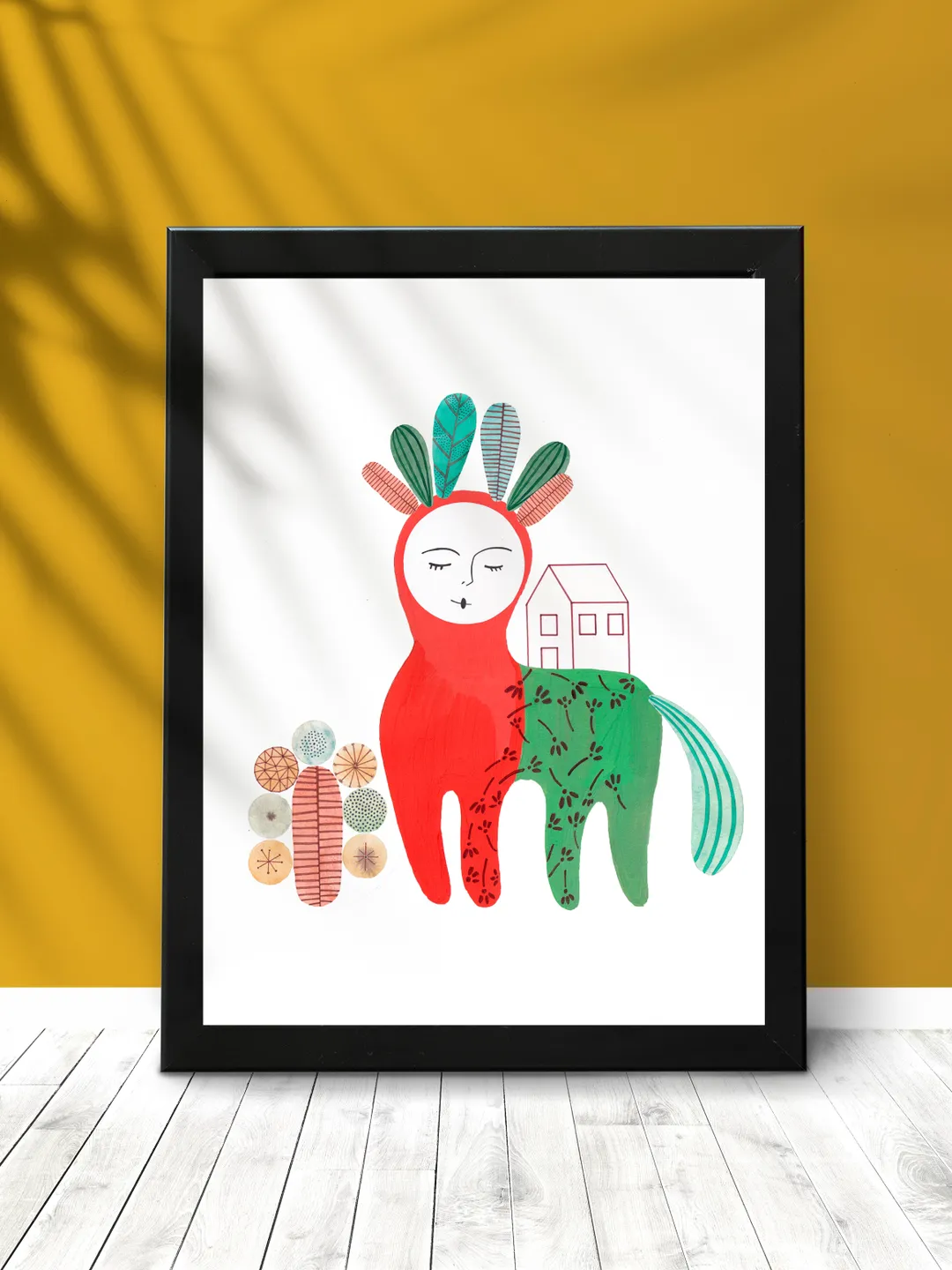 Illustration Mystical animal Minimalism Art print