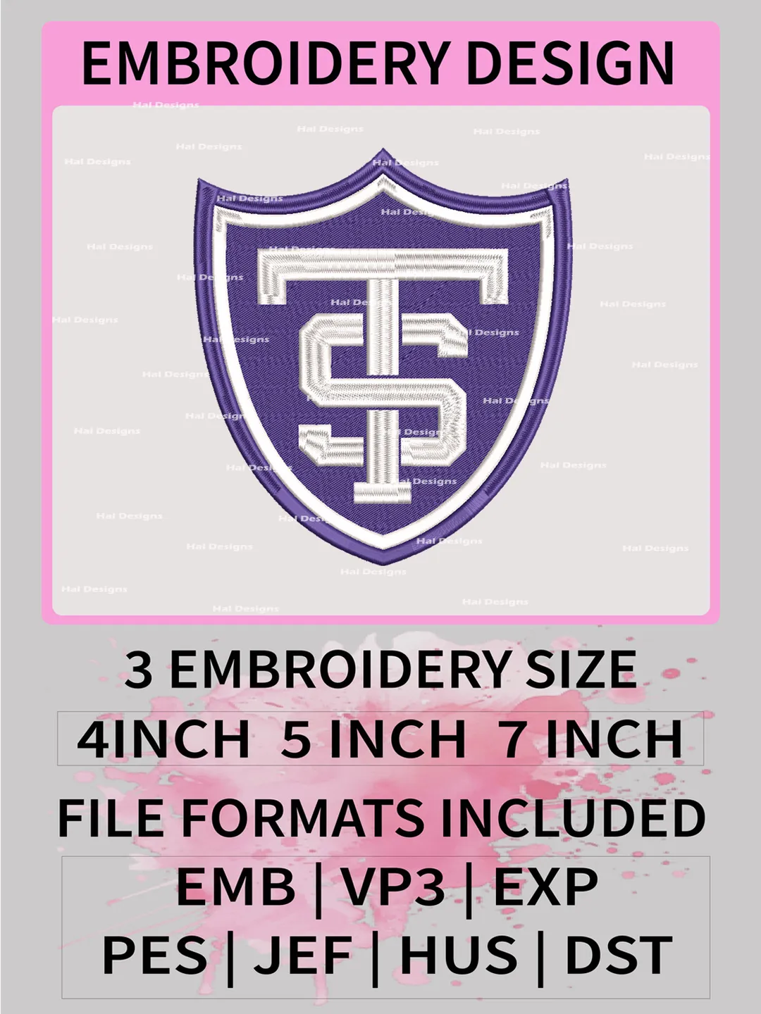 NCAA St. Thomas-Minnesota Tommies Embroidery File, 3 Sizes, 6 Formats, NCAA Machine Embroidery Design, NCAA Logo, NCAA Teams