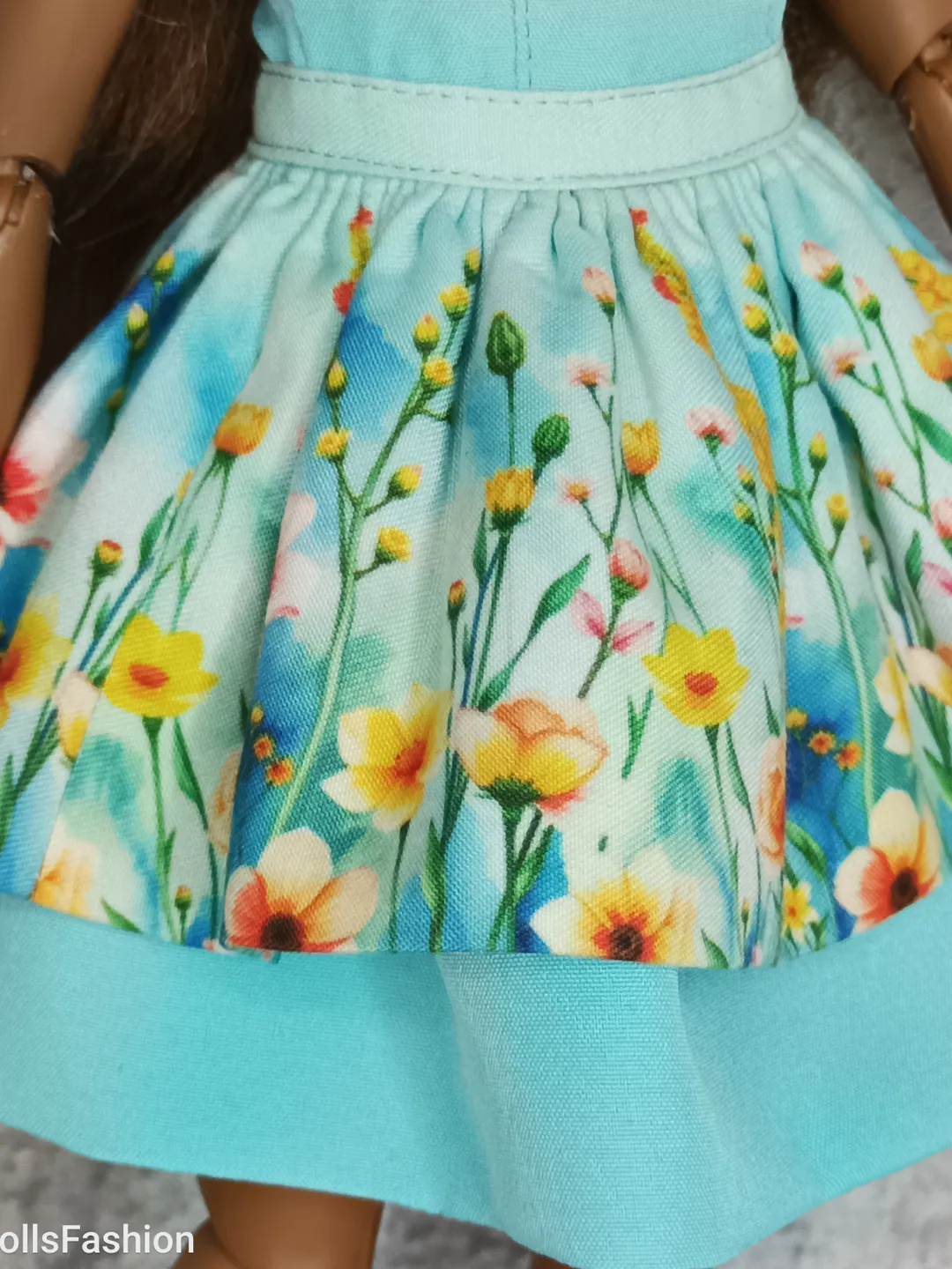 Spring Meadow Dress for Curvy Barbie Doll