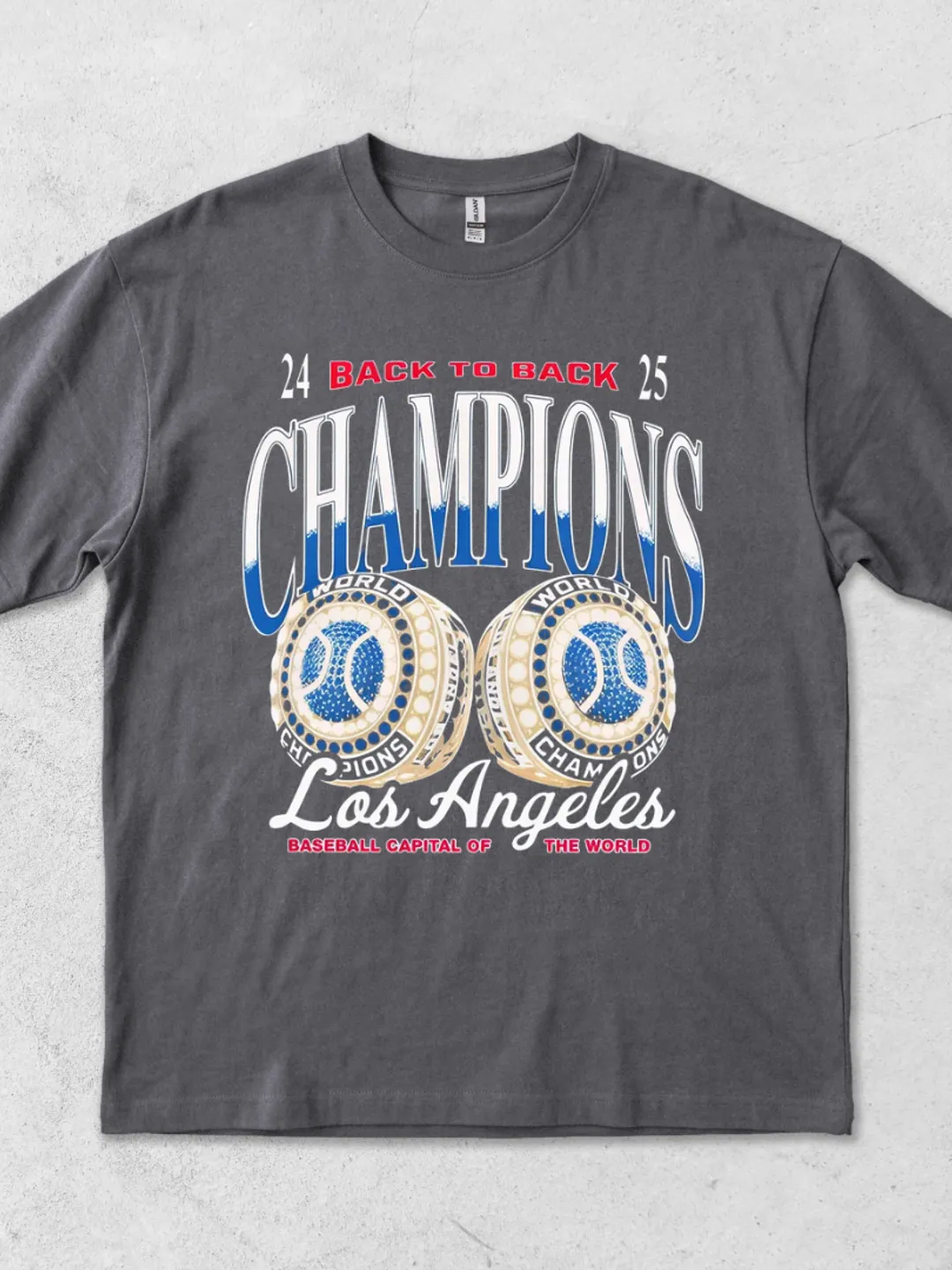 Dodgers Back To Back Champions T-Shirt