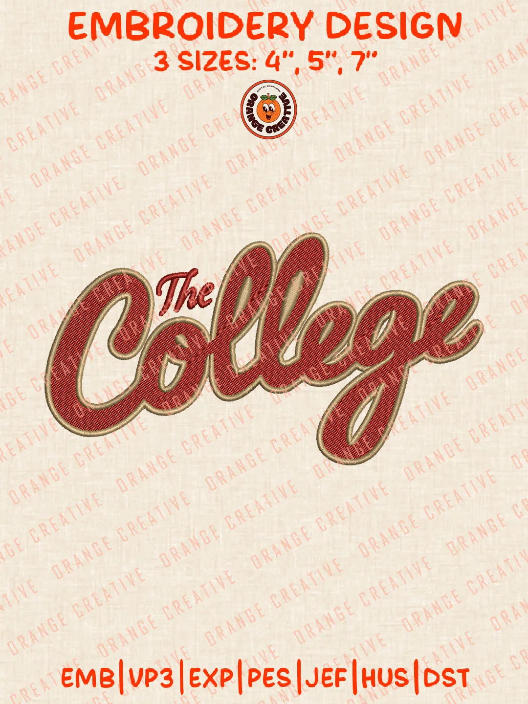 The College Word Logo Embroidery Files, Charleston Cougars Team Embroidery Designs, Football Team Machine Embroidery Files, NCAA Charleston Cougars Machine Embroidery, Digital Download