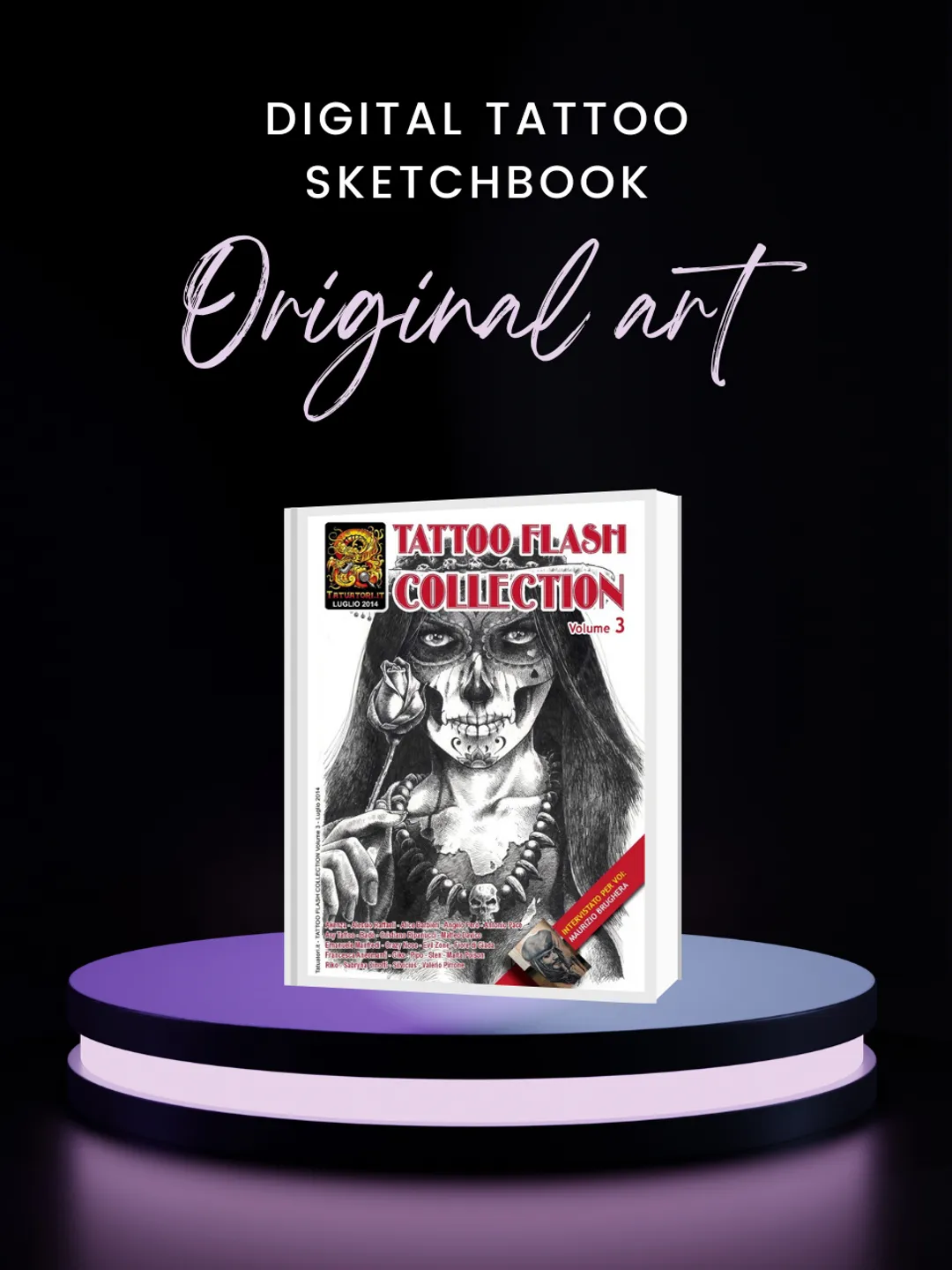 3冊タトゥースケッチブック Tattoo Sketchbook スケッチブック by Spaz タトゥーデザイン本 - タトゥー用品（刺青
