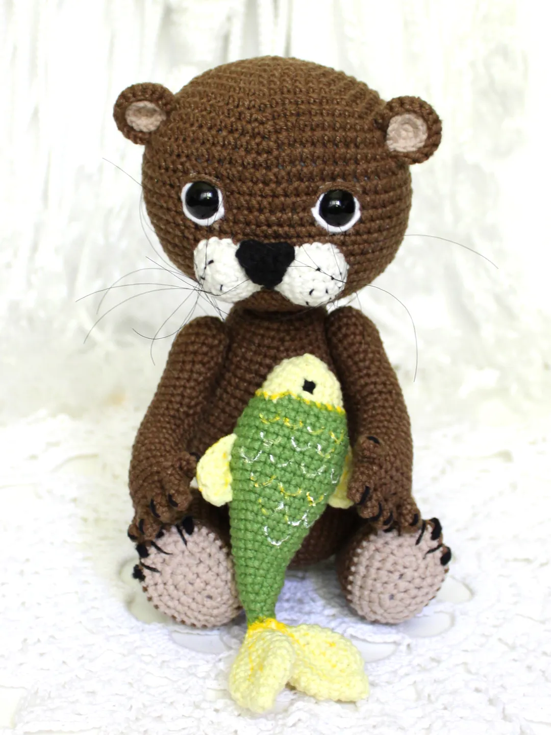 Otter crochet pattern PDF in English Amigurumi otter stuffed toy