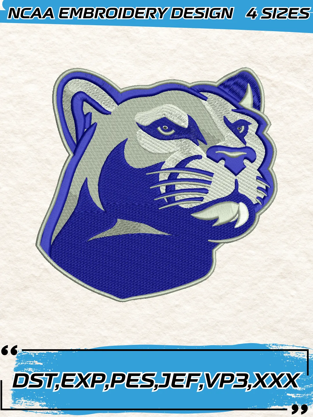 Penn State Nittany Lions Mascot Embroidery Designs,NCAA Logo Embroidery Design,Machine Embroidery Design File,4 Sizes, Digital Download
