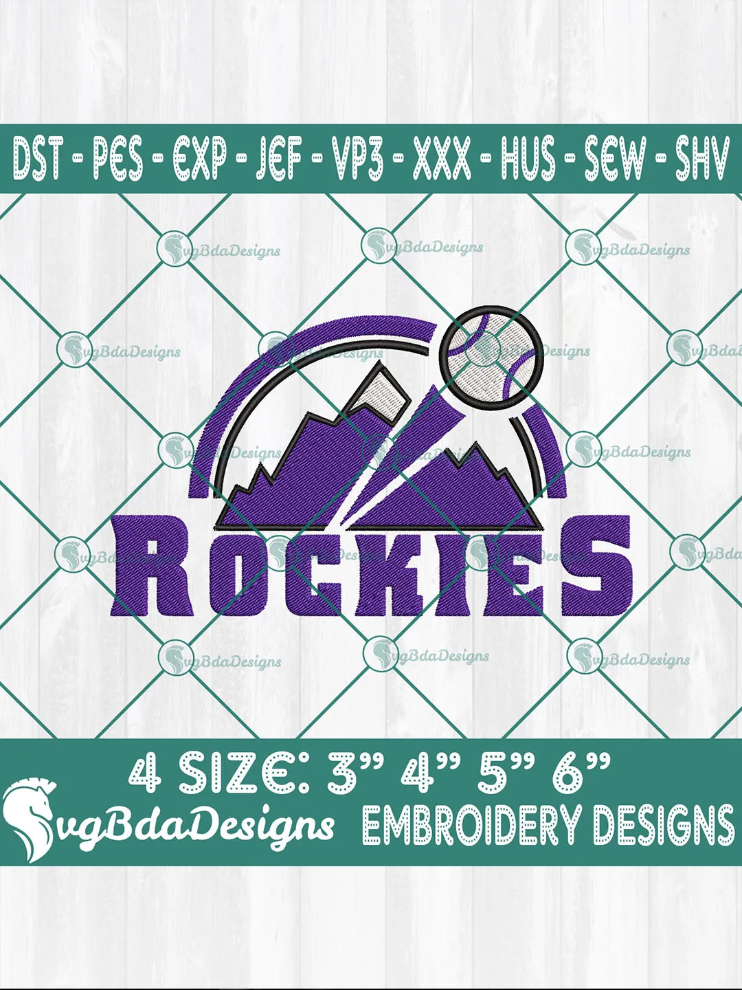 Colorado Rockies MLB Embroidery Designs – MLB Logo Digital Files