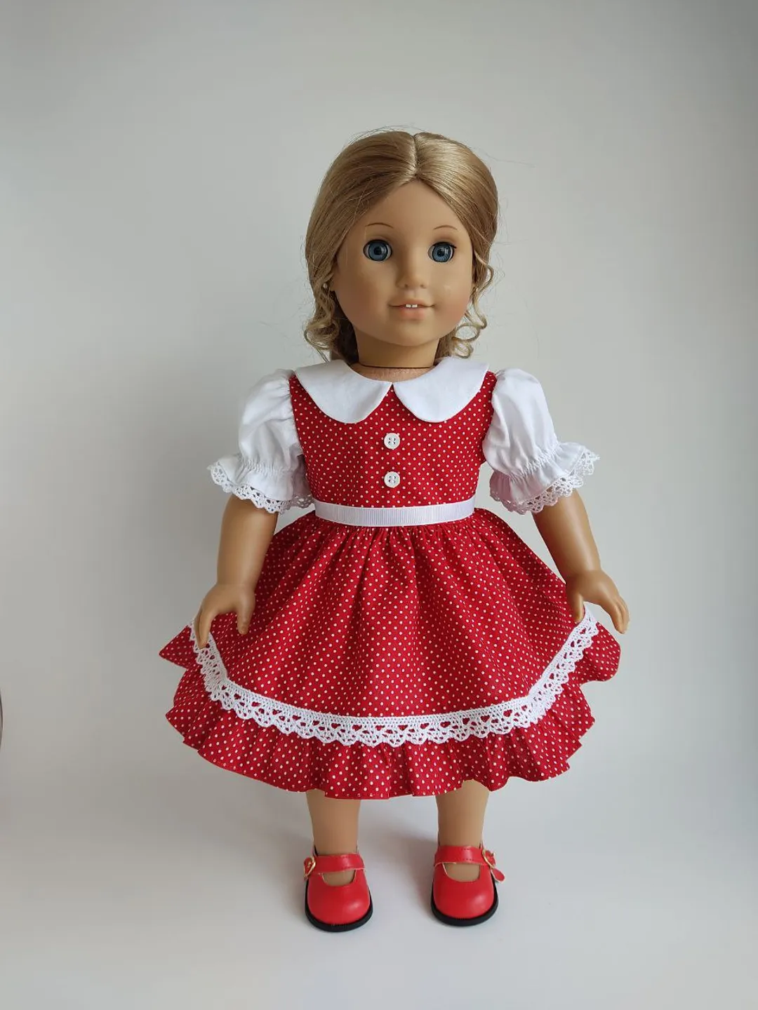 PDF sewing pattern for American Girl dolls.