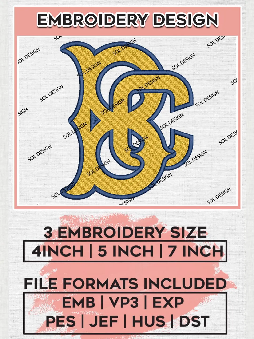 MiLB Brooklyn Cyclones Embroidery Design Files, MiLB Brooklyn Cyclones ...