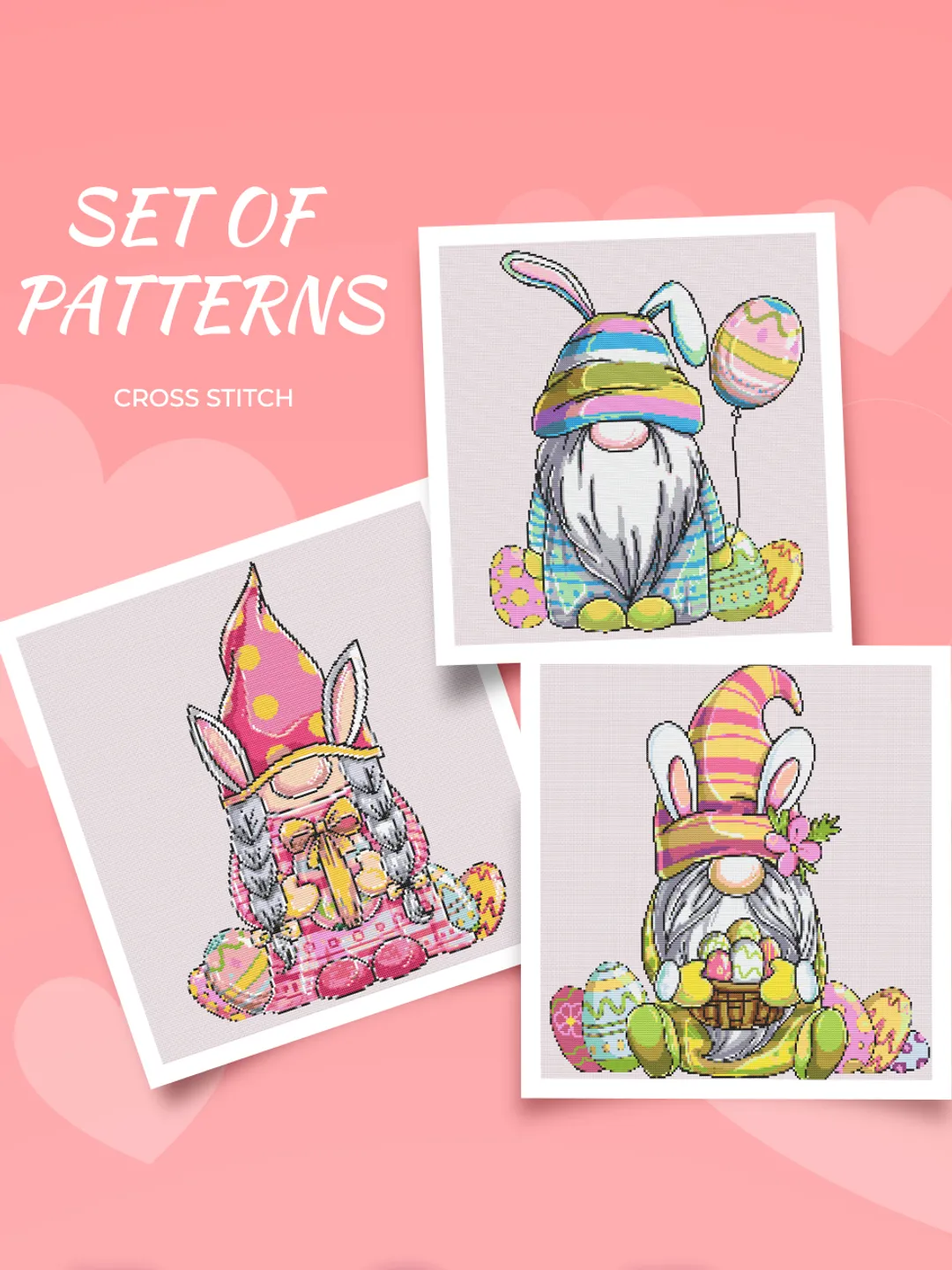 Set Of Patterns Easter Gnomes PDF