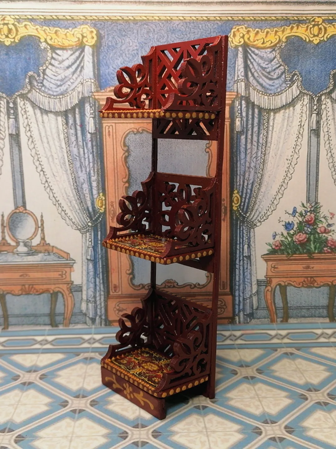 Dollhouse shelf.1:12 scale.