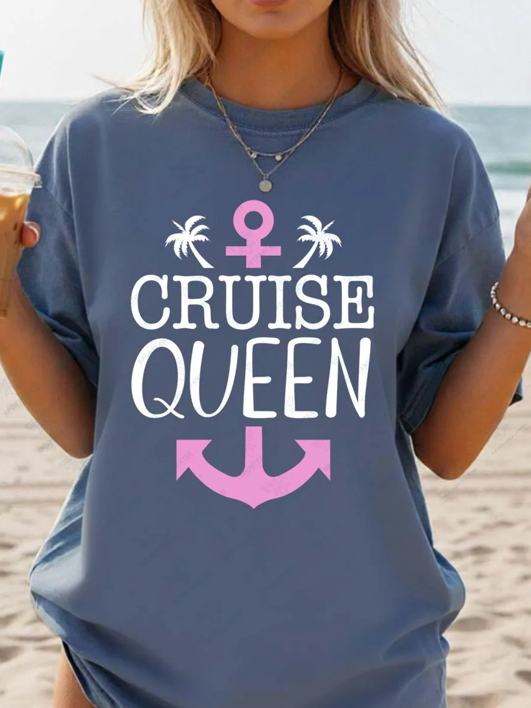Cruise Queen Shirt, Retro Crown Vacation Tee, Girls Trip Group Apparel