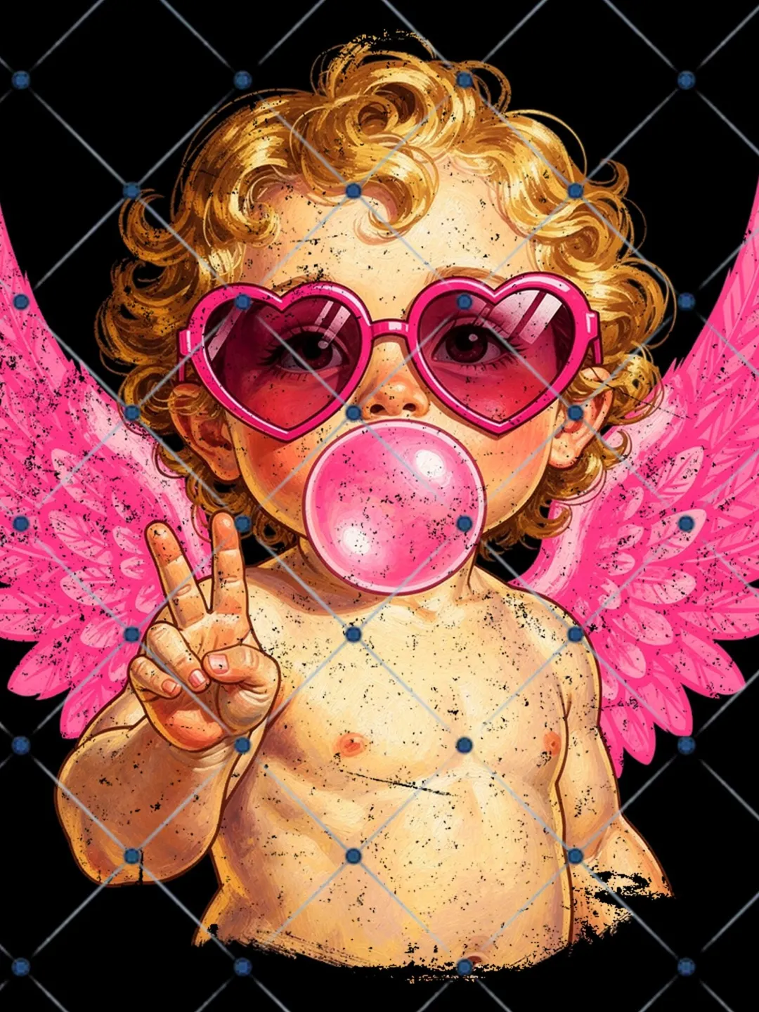 anime valentine's day dress art design pink cupid closed] Valentine 9-10 Outfit Adopt with those magical arrows that make anyone fall in love Valentine's day Cupids V.4 sticker