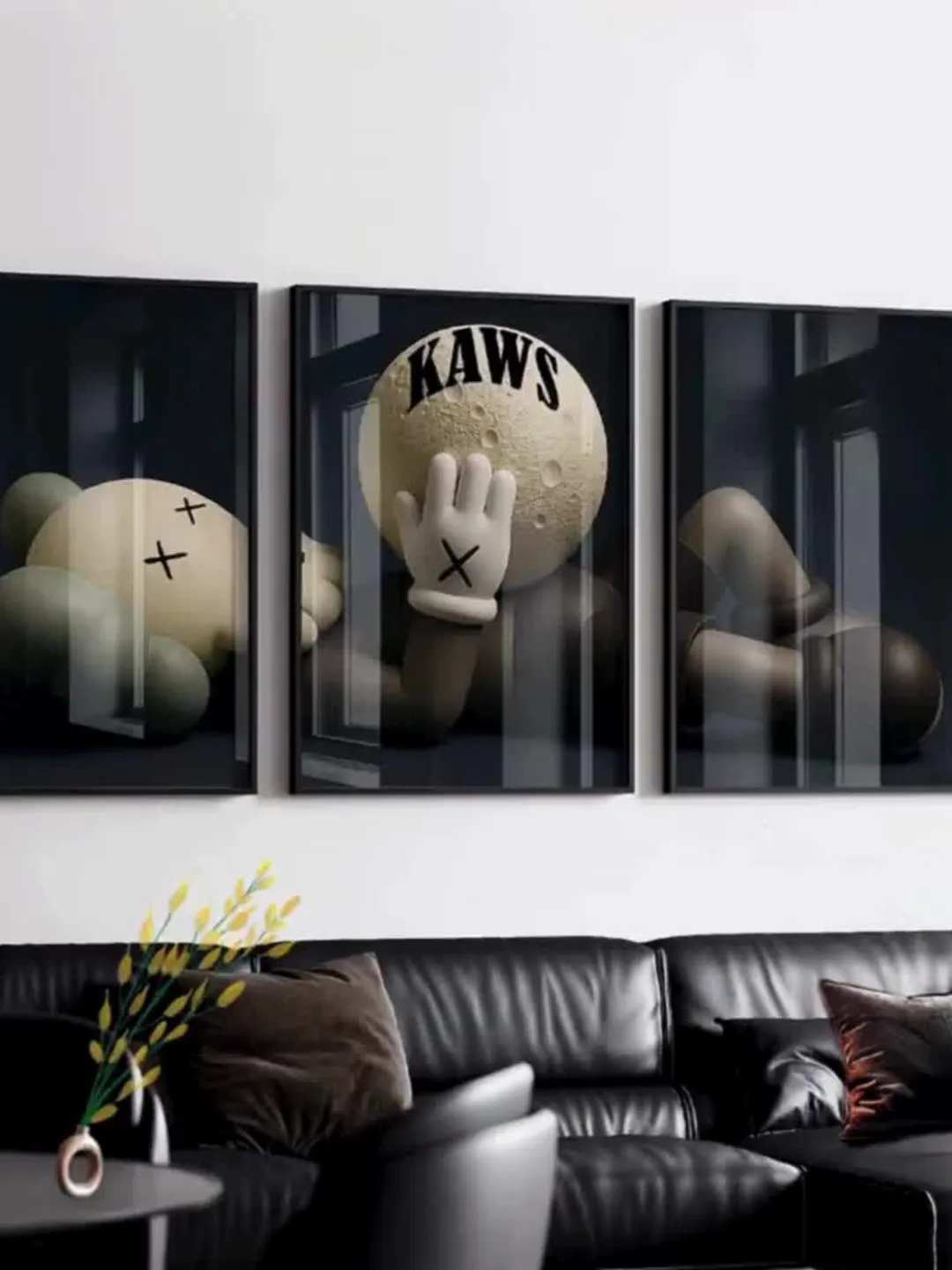 KAWS Graffiti Poster Set of 3: Hypebeast Sneaker Art (Digital