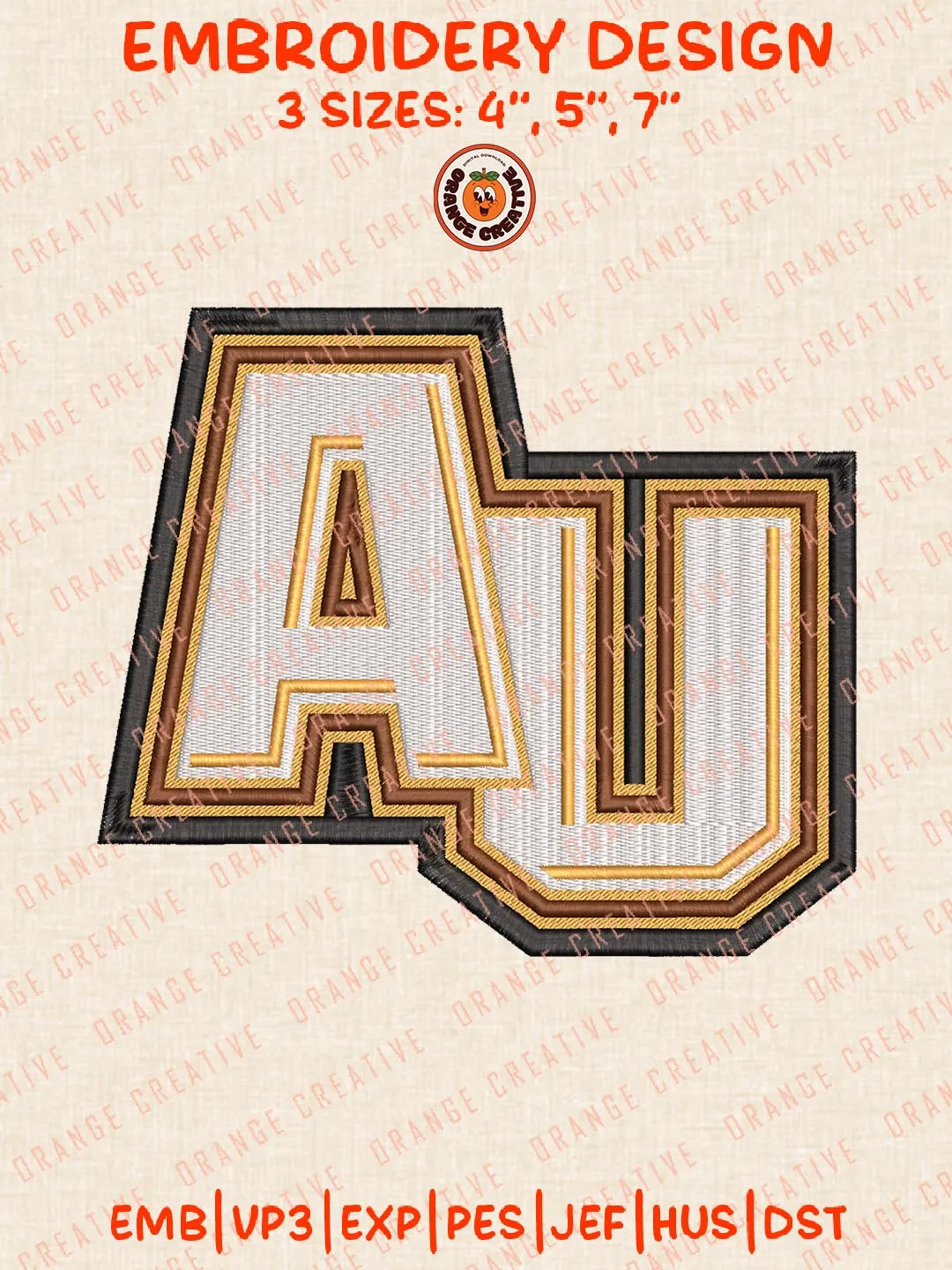 NCAA AU Adelphi Panthers Logo Embroidery Files, Sport Embroidery Designs, NCAA Adrian Bulldogs Embroidery, College Team Designs, Digital Download