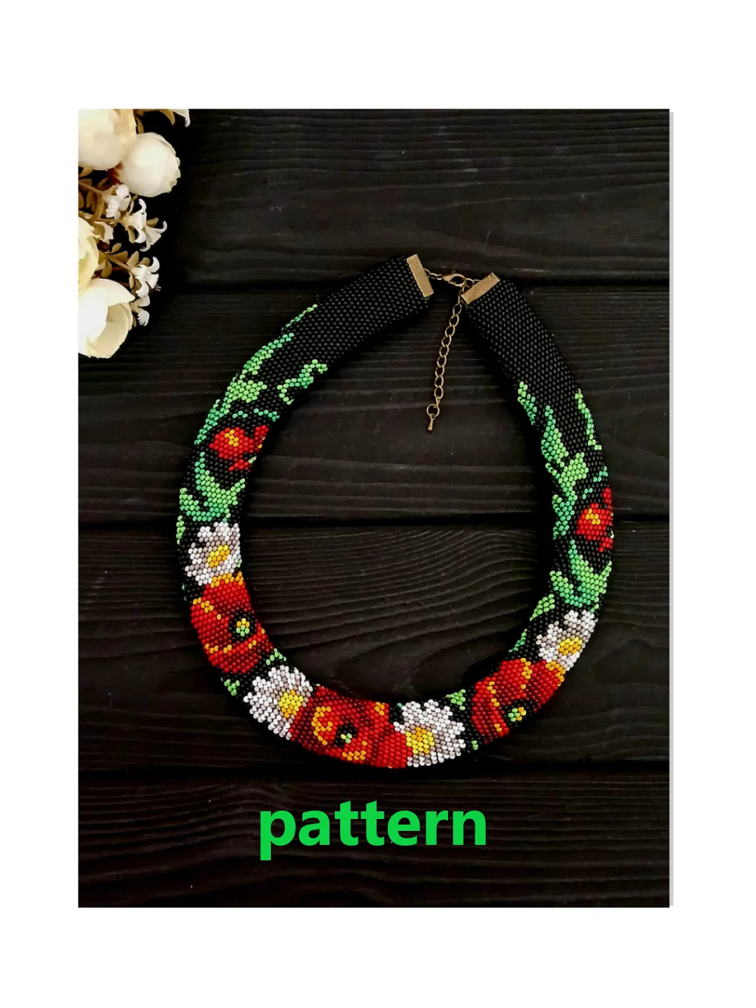 PDF Bead Crochet Pattern , Pattern for Necklace and Bracelet bead crochet
