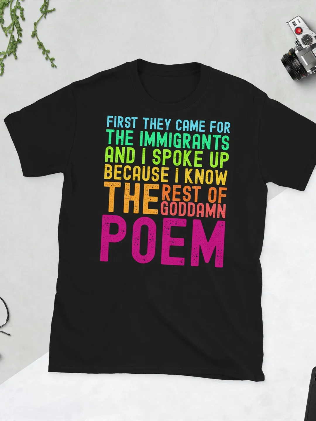 Speak Up Early Activist Shirt -Immigrant Rights History Inspired Graphic Top - Social Justice Typography Tee.