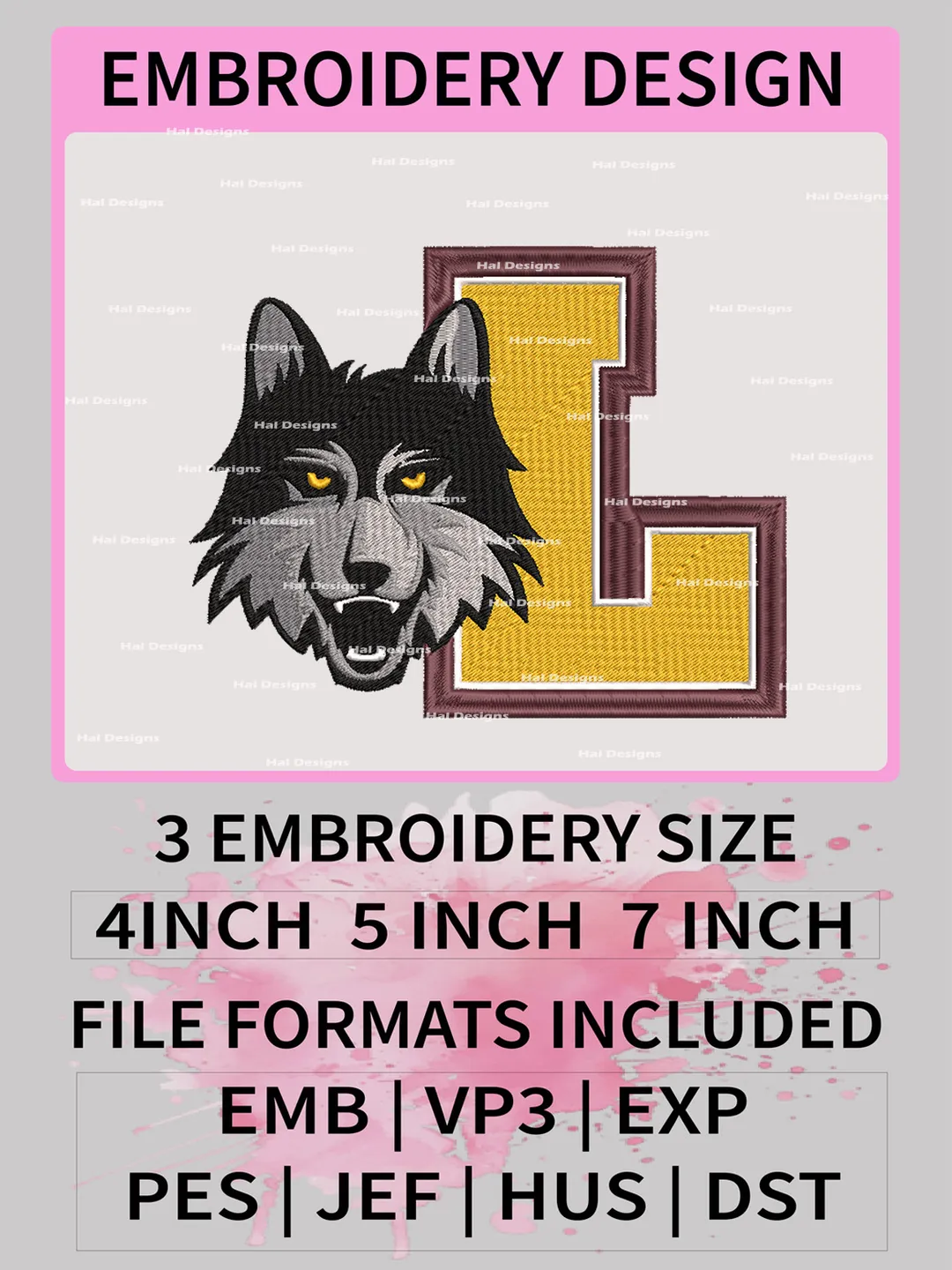 NCAA Loyola Chicago Ramblers Embroidery File, 3 Sizes, 6 Formats, NCAA Machine Embroidery Design, NCAA Logo, NCAA Teams