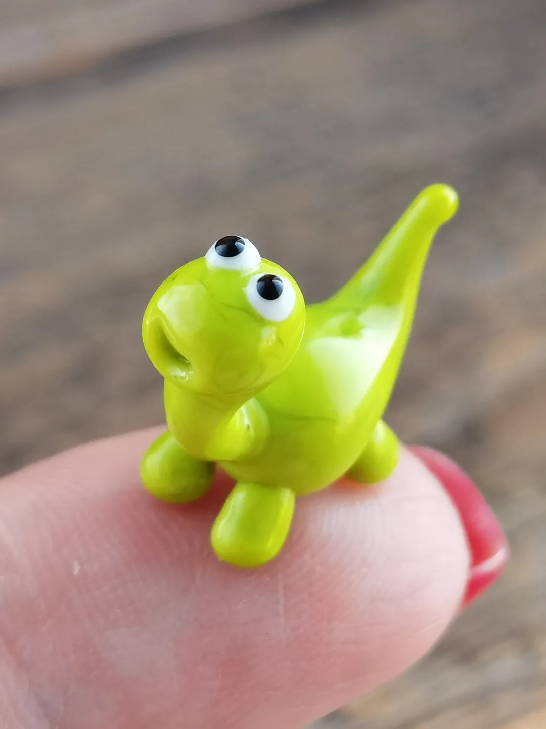 DINOSAUR ORNAMENTS Dinosaur figurine Glass dinosaur decor Miniature Dinosaur gift Dino figurine Glass figurines Tiny glass animals Terrarium