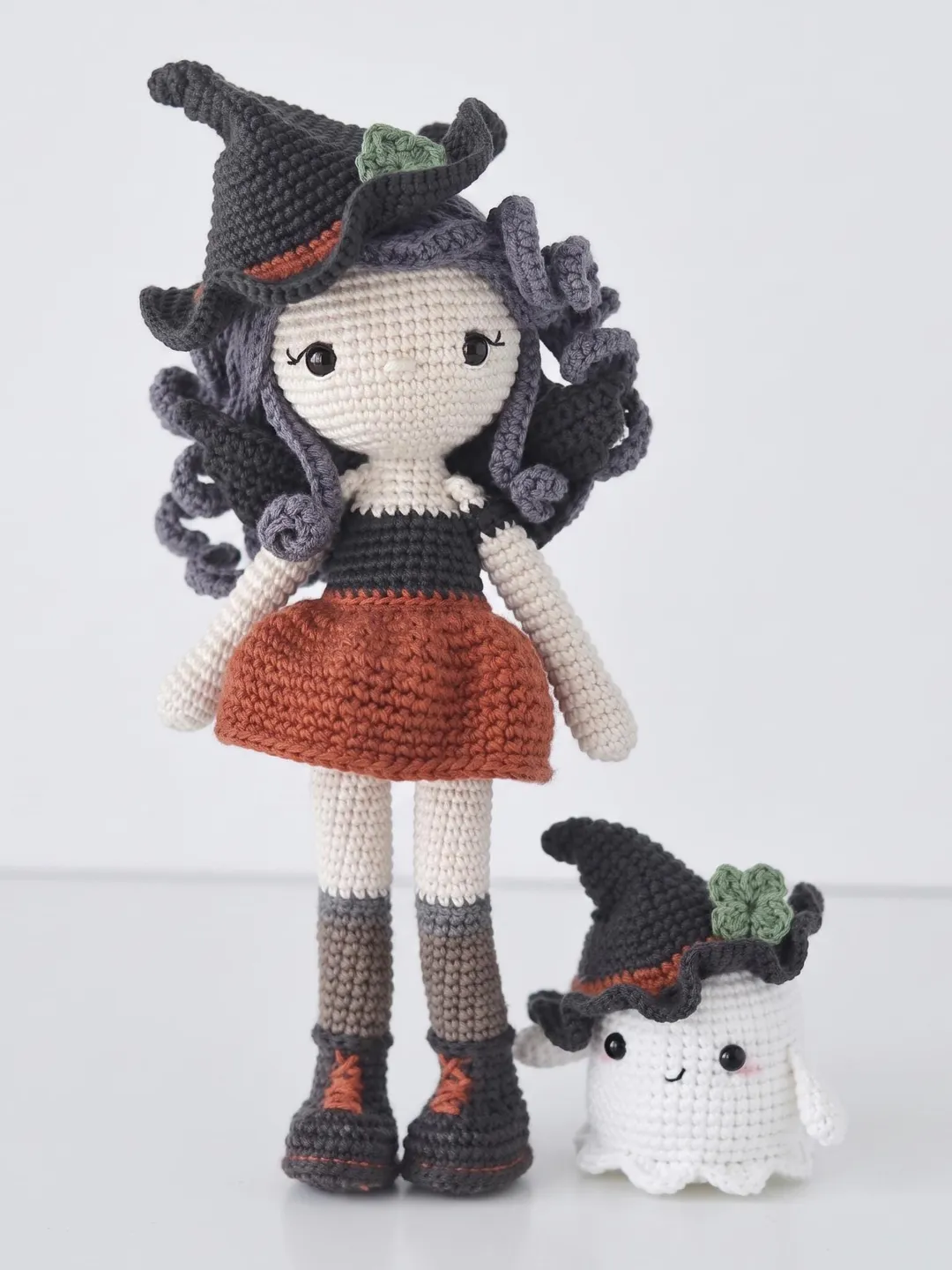 Witch Doll Crochet Pattern, Halloween Amigurumi PDF, Crochet Ghost Pattern, Fairy Doll Amigurumi, Heather and Tinker Crochet Duo Pattern