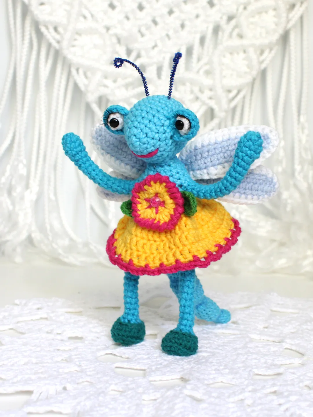 Funny bugs Crochet Pattern PDF Dragonfly and Ant insect Stuffed  Amigurumi Toys