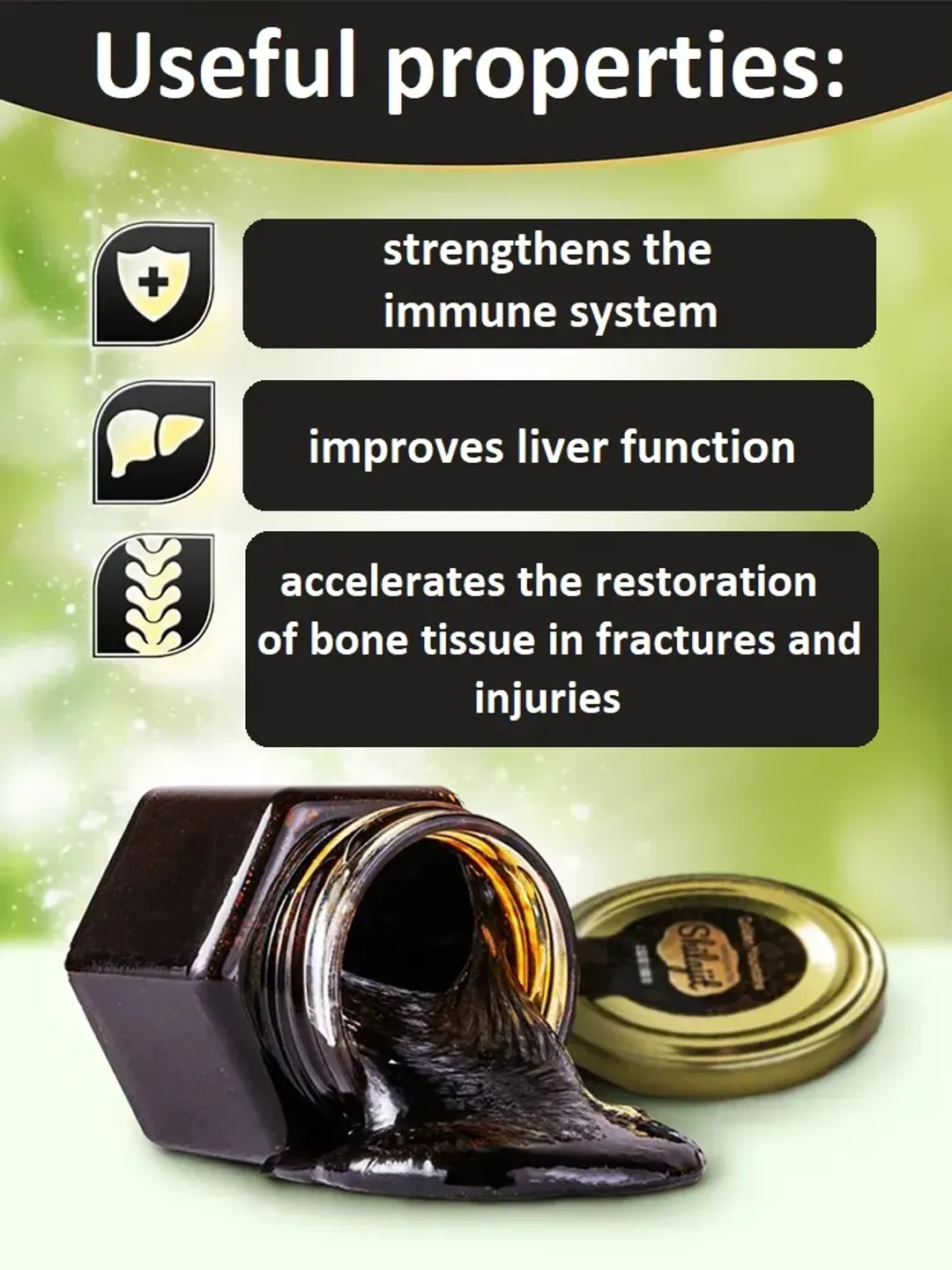 Golden Mountain Shilajit Dry Drops – Pure 60x200mg - Siberian-green-eu - Foto 12