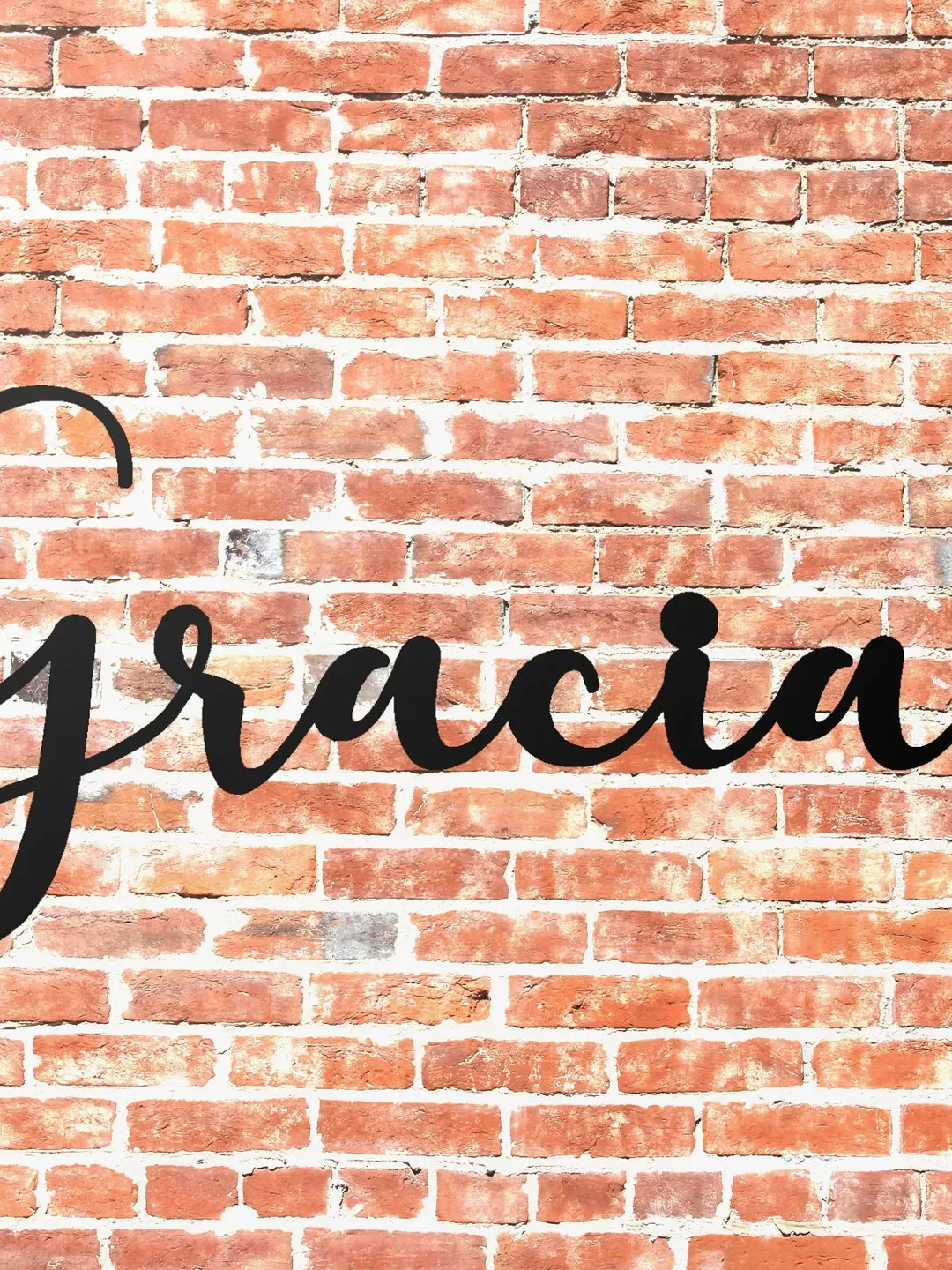 Gracias Metal Sign, Metal Word Sign, Spanish Thank You Decor, Spanish Restaurant Sign, Spanish Porch Decor