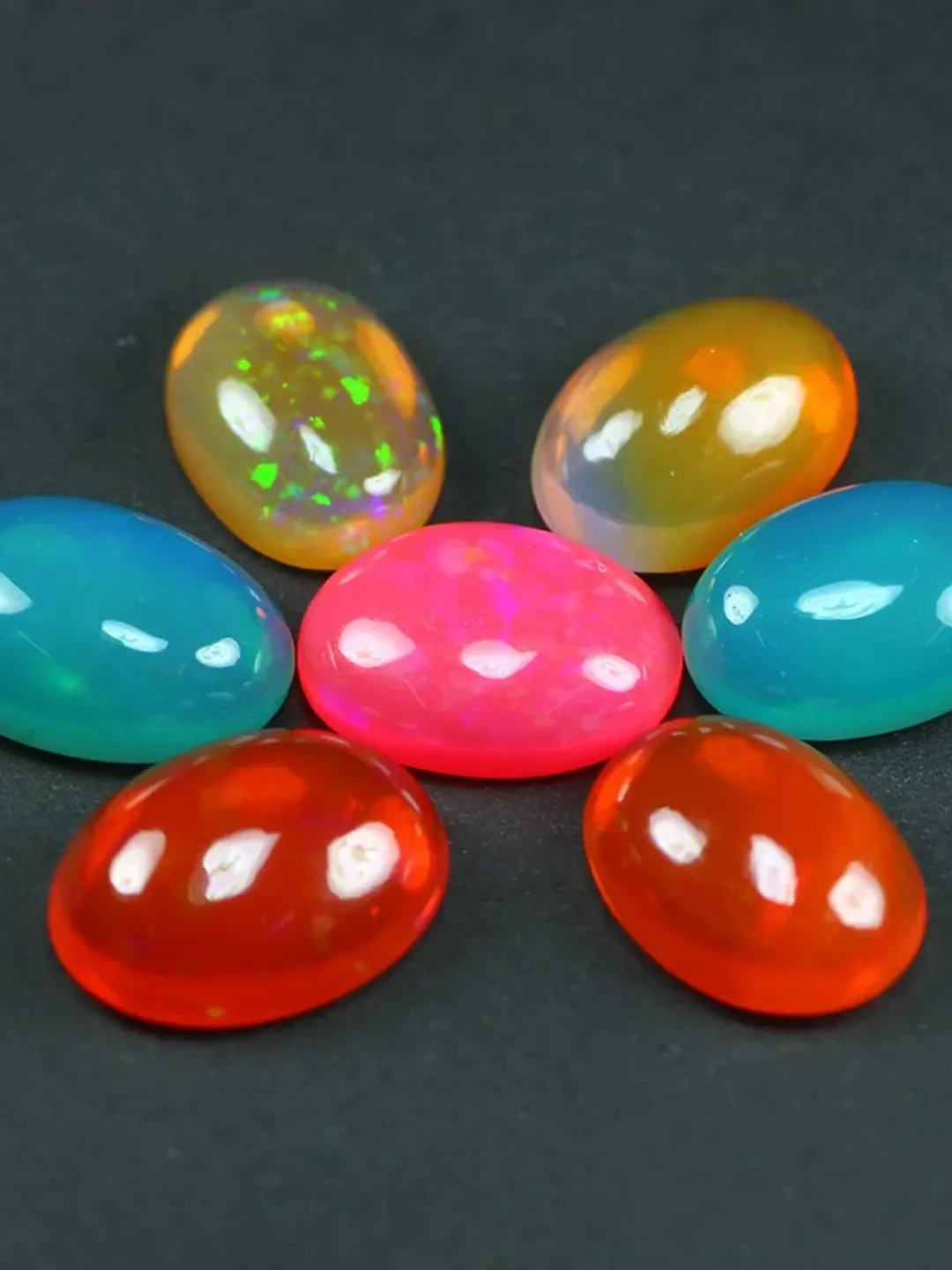 8.71 CT Sparkling  Fire Flashing 100% Natural Multi Fancy Color Opal