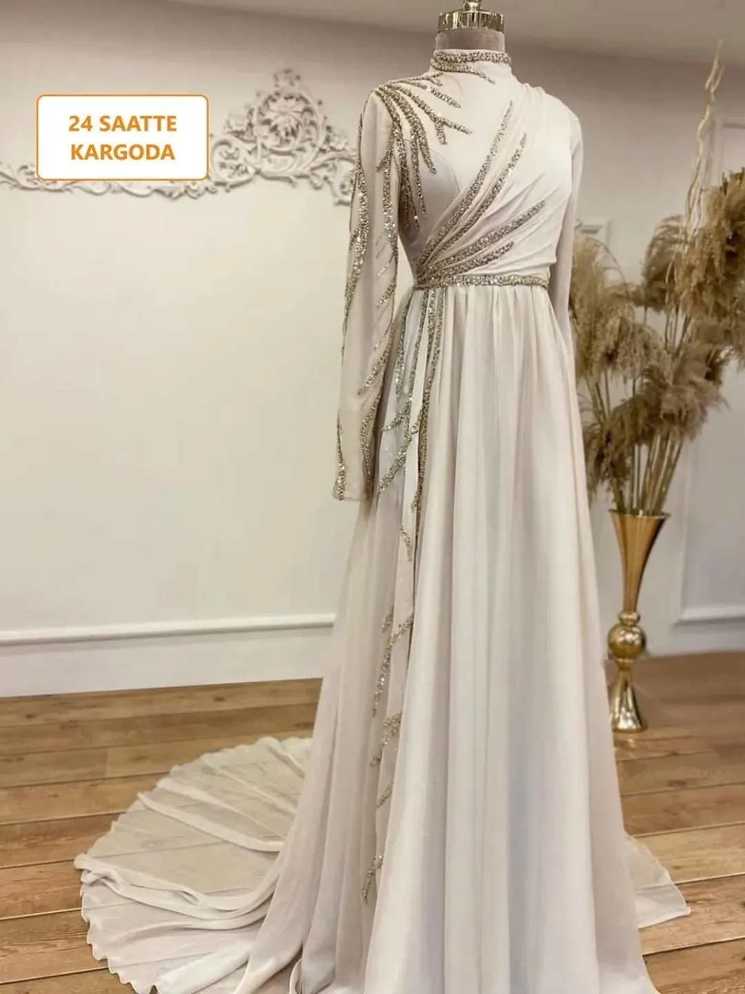 Ahunare Wedding Dress, Muslim Evening Gown, Nikah, Islamic Wedding, Engagement, Bridesmaid, Maxi Dress