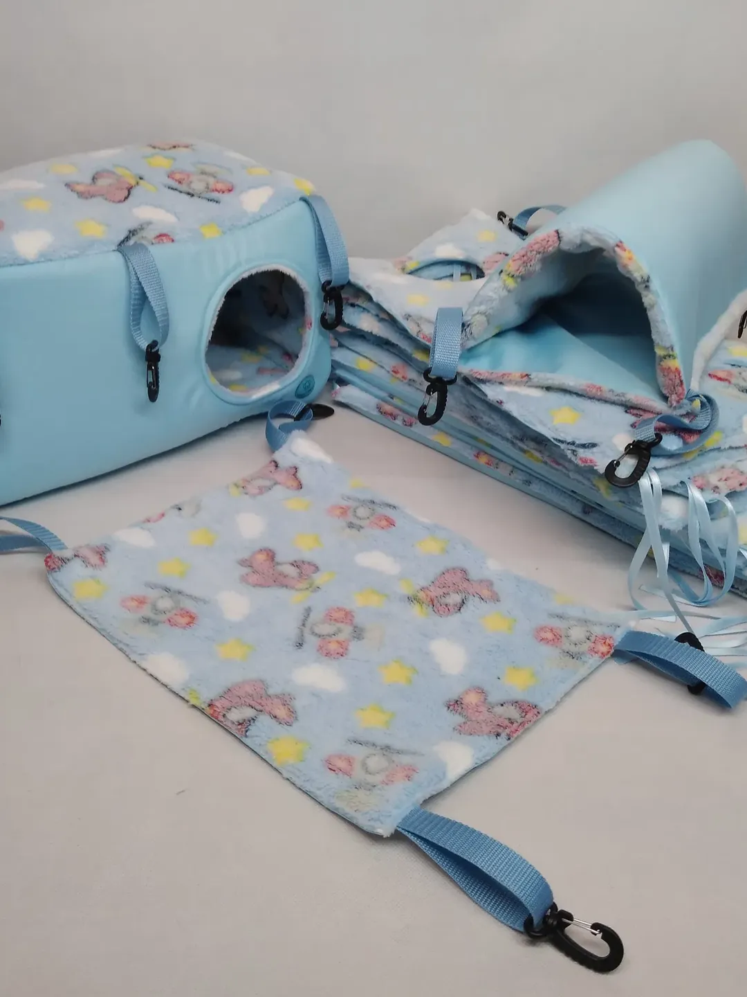 Critter nation cage liners, chinchilla hammock set,rat cage accessories, guinea pig hammock set, rat hammock set, corner rat hammock