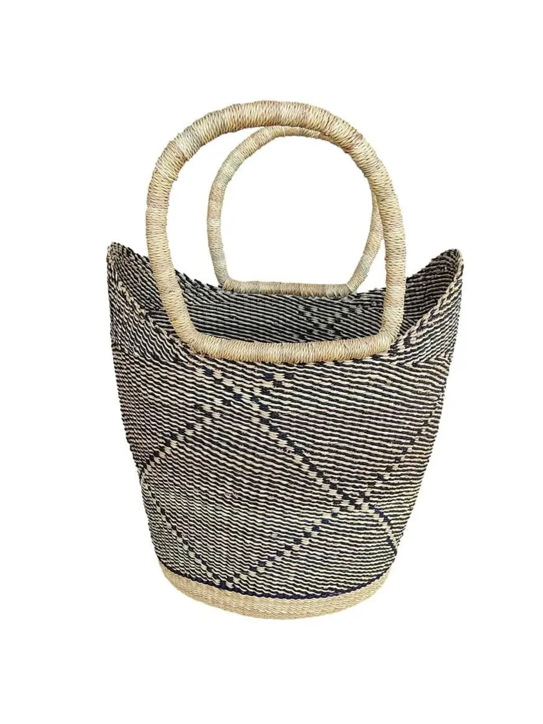 Bolga Woven Basket, Picnic Fruit Basket, Christmas Gift Basket, Family Gift Basket, Vegan Gift Basket, Plant Basket
