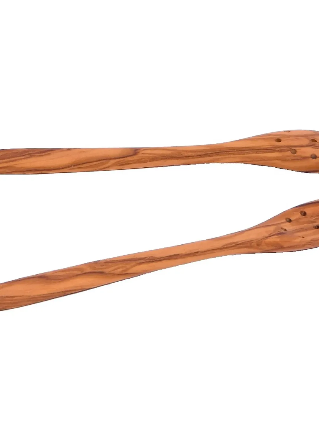 Spoon for olives with 9 holes - 20 cm / 7.87"  Handcrafted in Albania - AKwood - Wooden Pierced Spoon