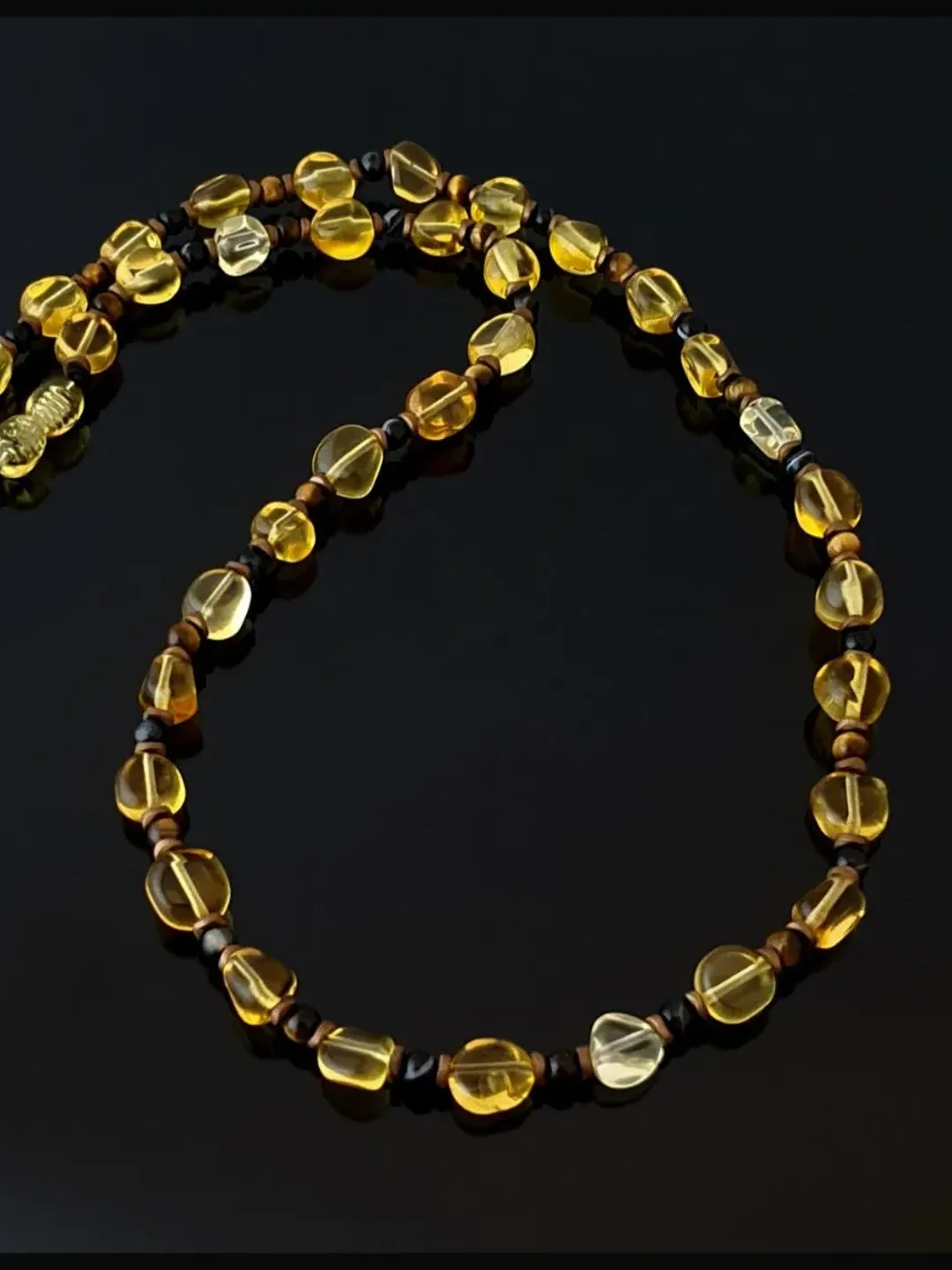 Citrine Necklace with Tiger's Eye and Agate Beads, Citrine Jewelry, Gifts, Necklace For Men and Women, Diwali gifts for Women